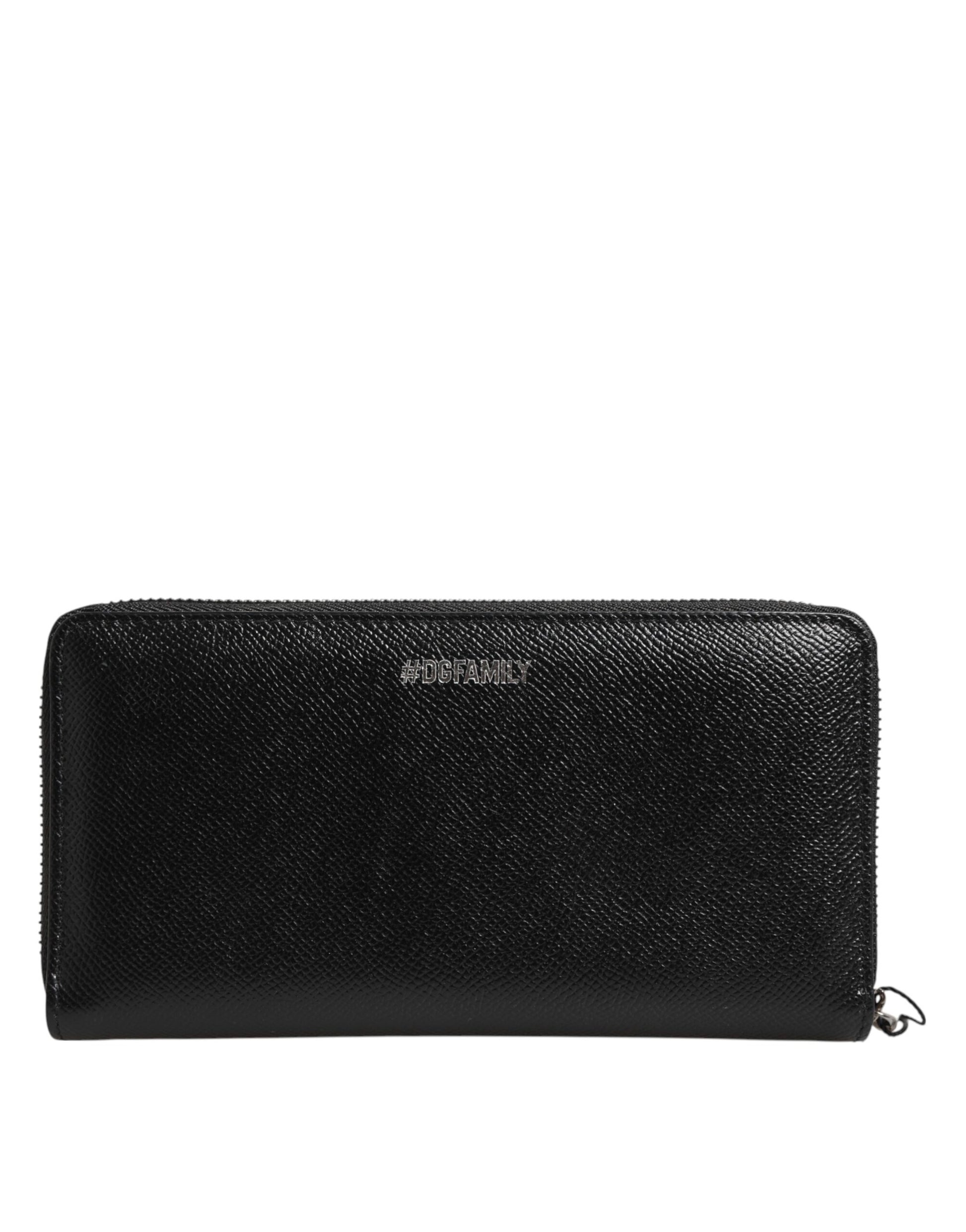 Dolce & Gabbana Black Leather Wallets for Men side view