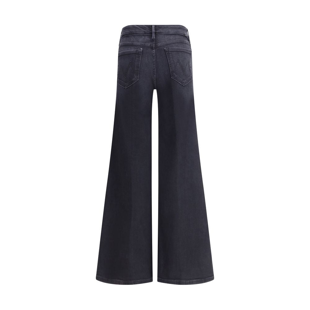 Jean en denim de coton noir Mother Denim