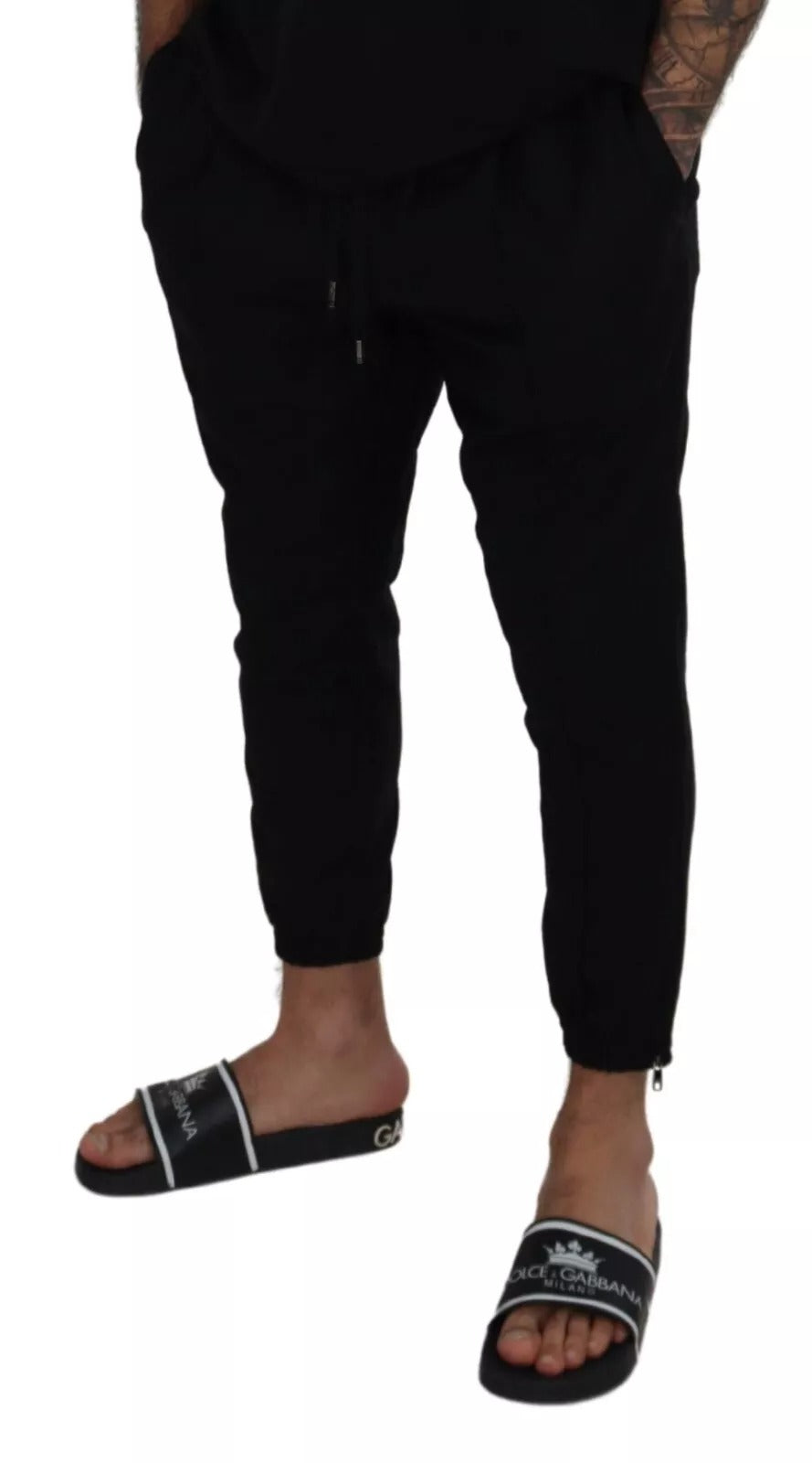 Pantalon de jogging Dolce & Gabbana en laine noire