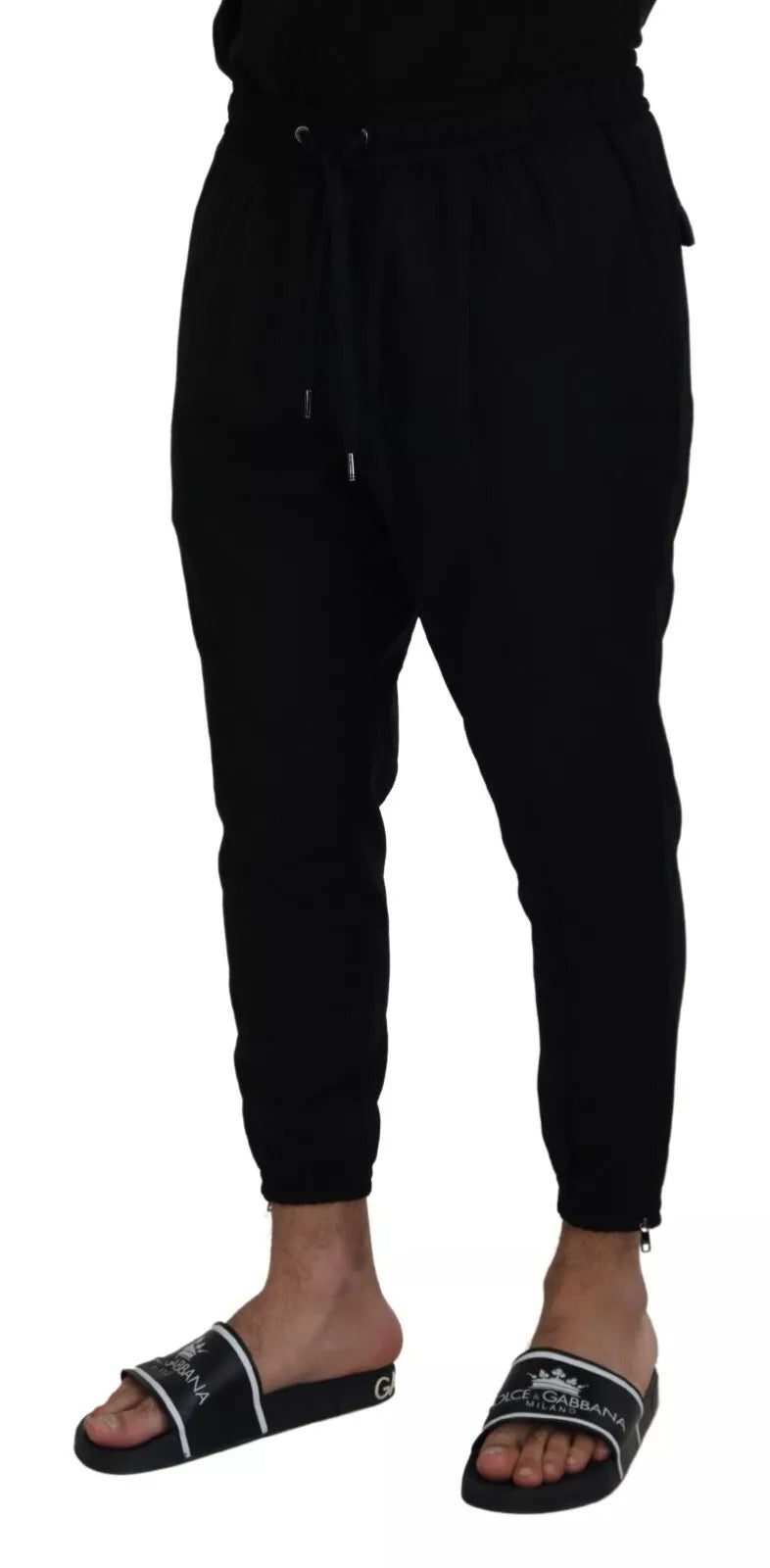 Pantalon de jogging Dolce & Gabbana en laine noire