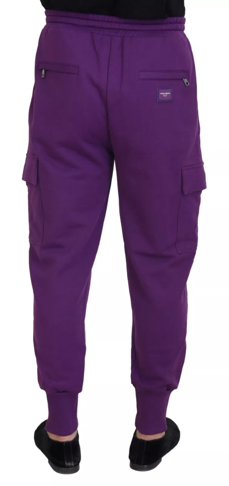 Dolce & Gabbana Purple Joggers for Men detail view