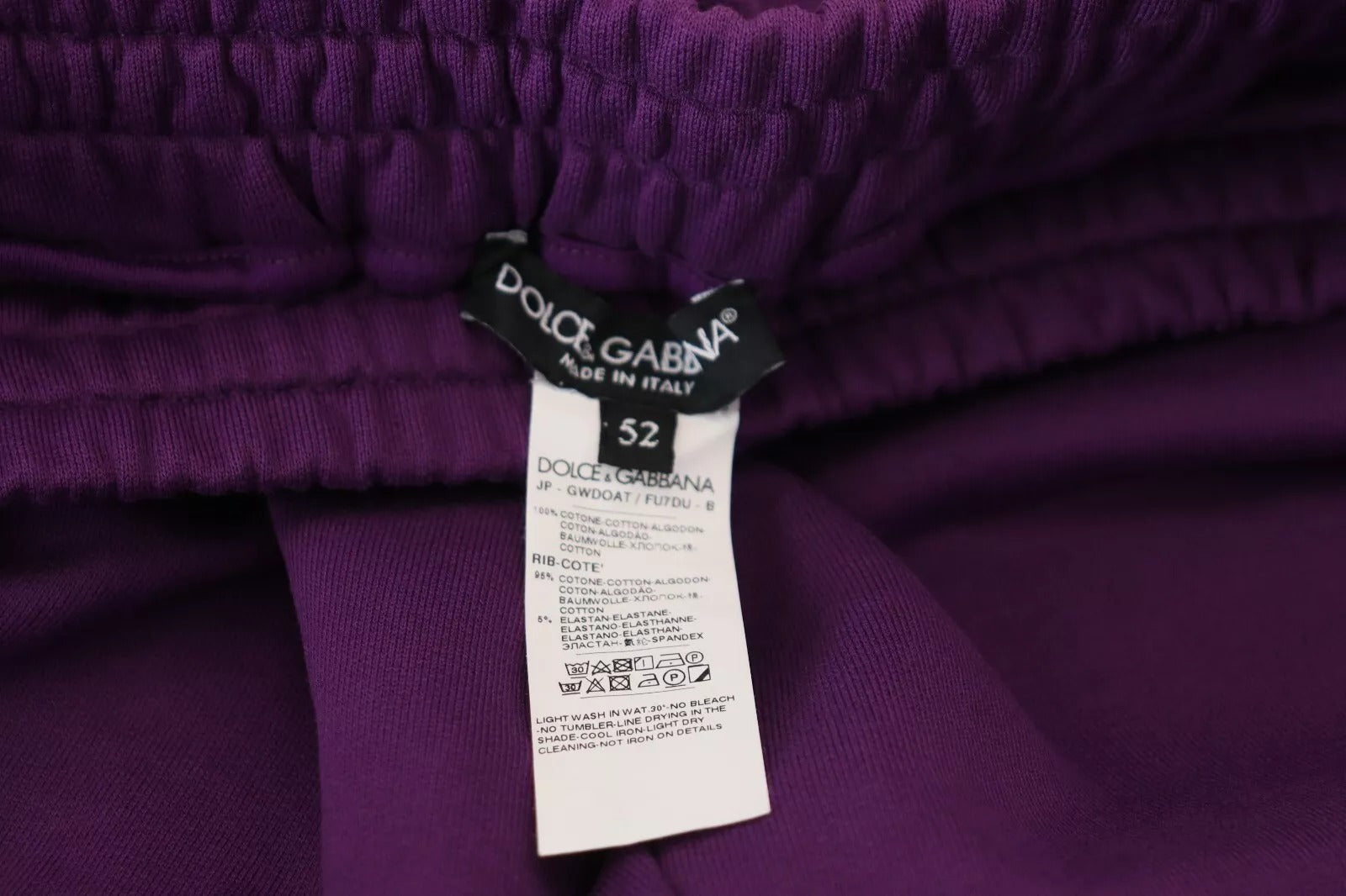 Dolce & Gabbana Purple Joggers for Men additional view