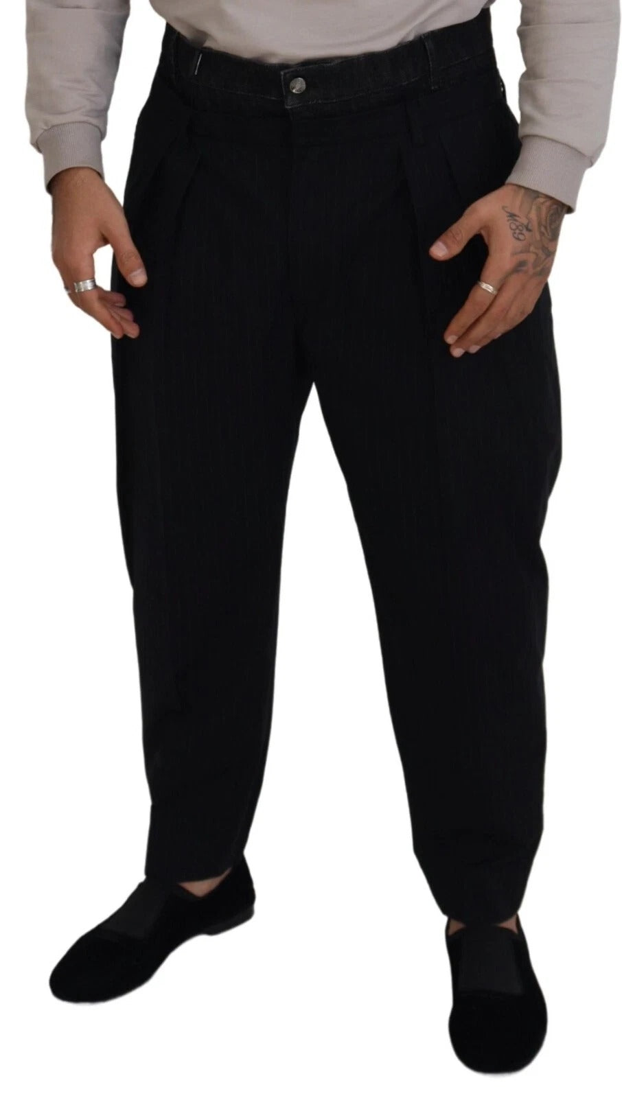 Dolce & Gabbana Black Relaxed Fit Jeans for Men alternate view