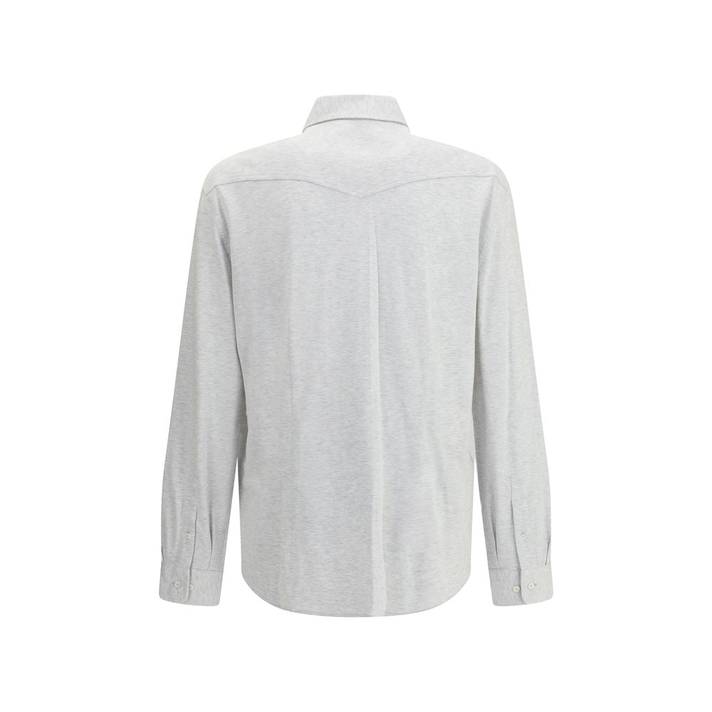 Chemise en jean grise Brunello Cucinelli