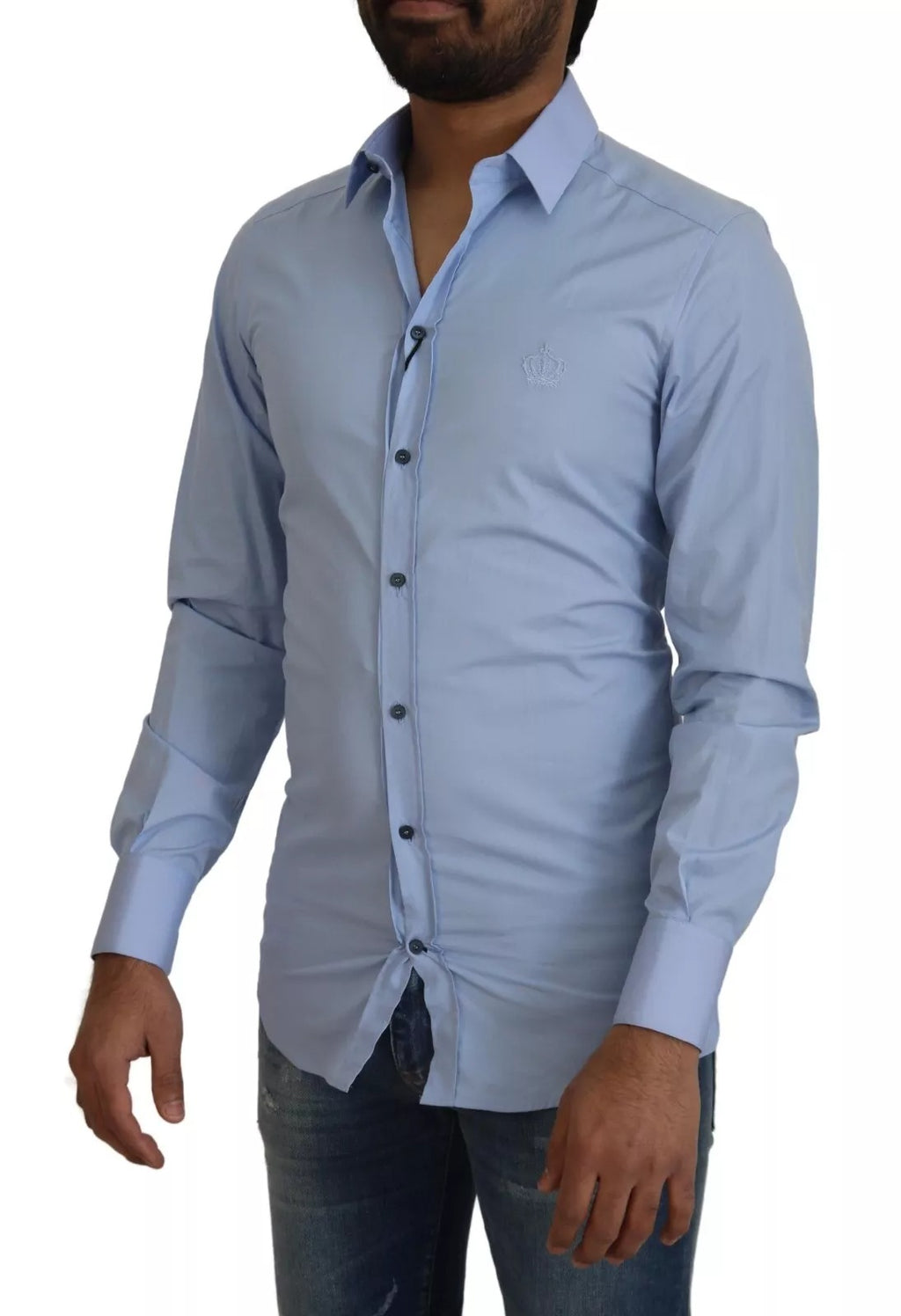 Dolce & Gabbana Blue Dress Shirt for Men additional view