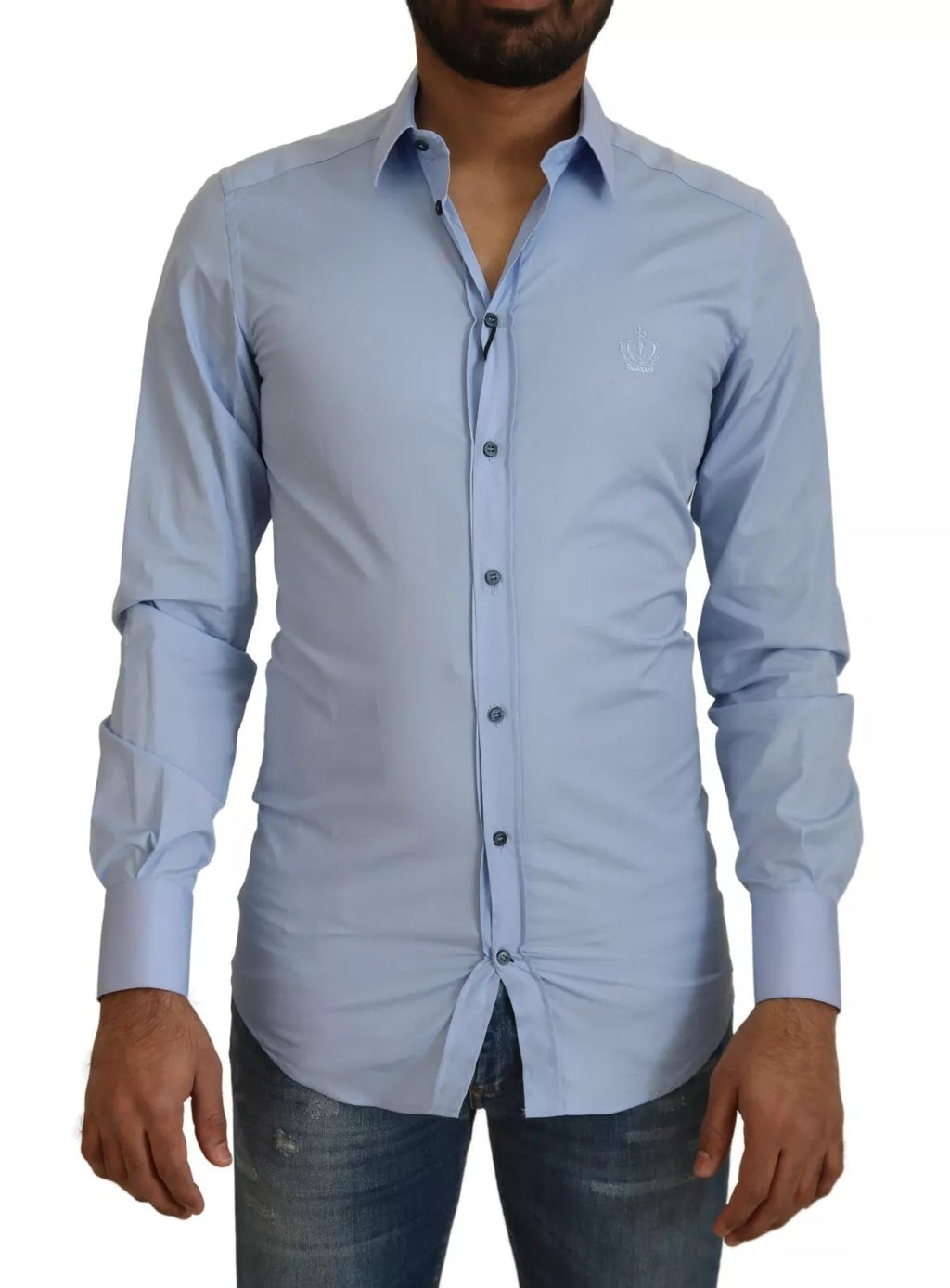 Dolce & Gabbana Blue Dress Shirt for Men