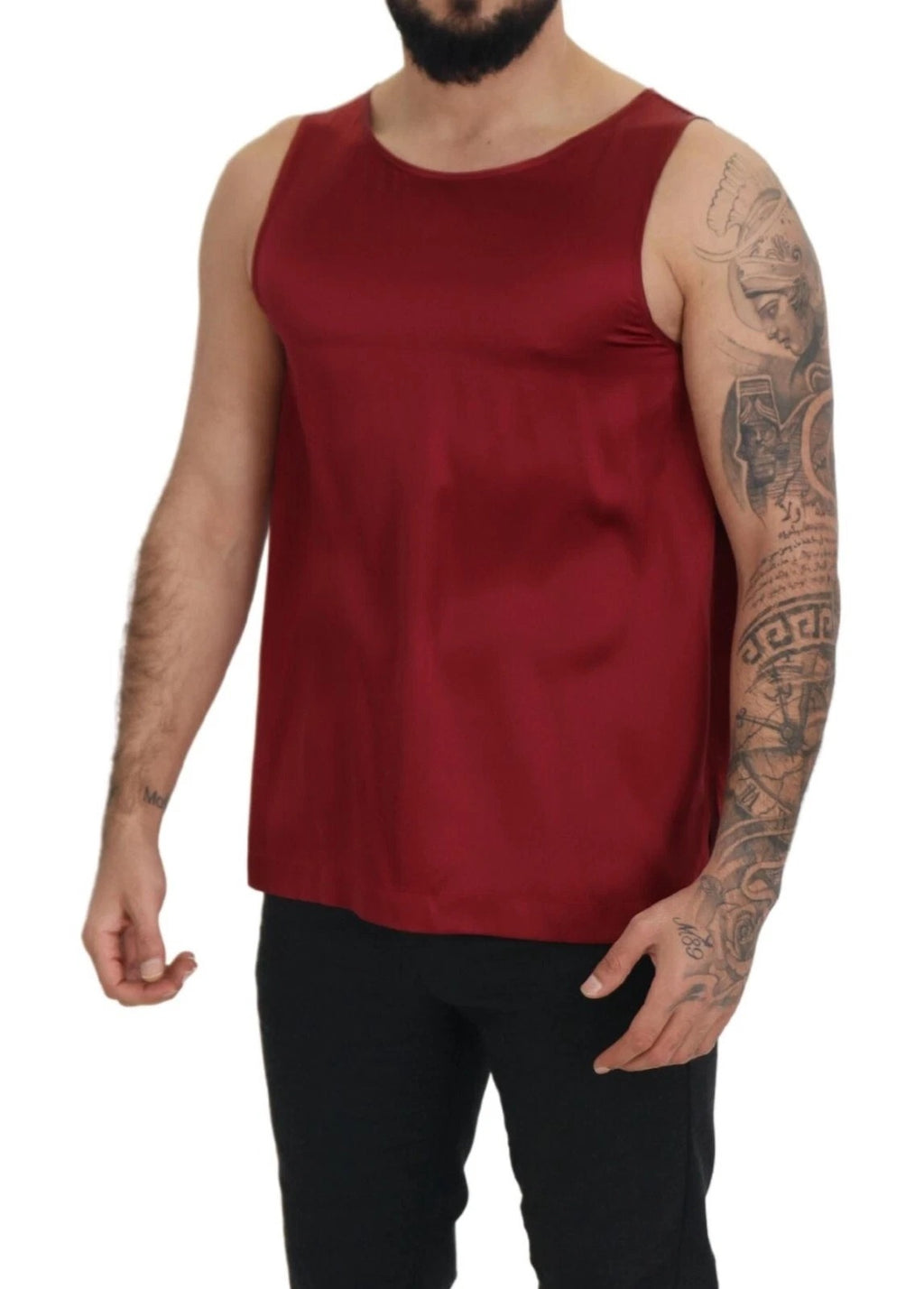 Dolce & Gabbana Red Tank Tops T for Men side view