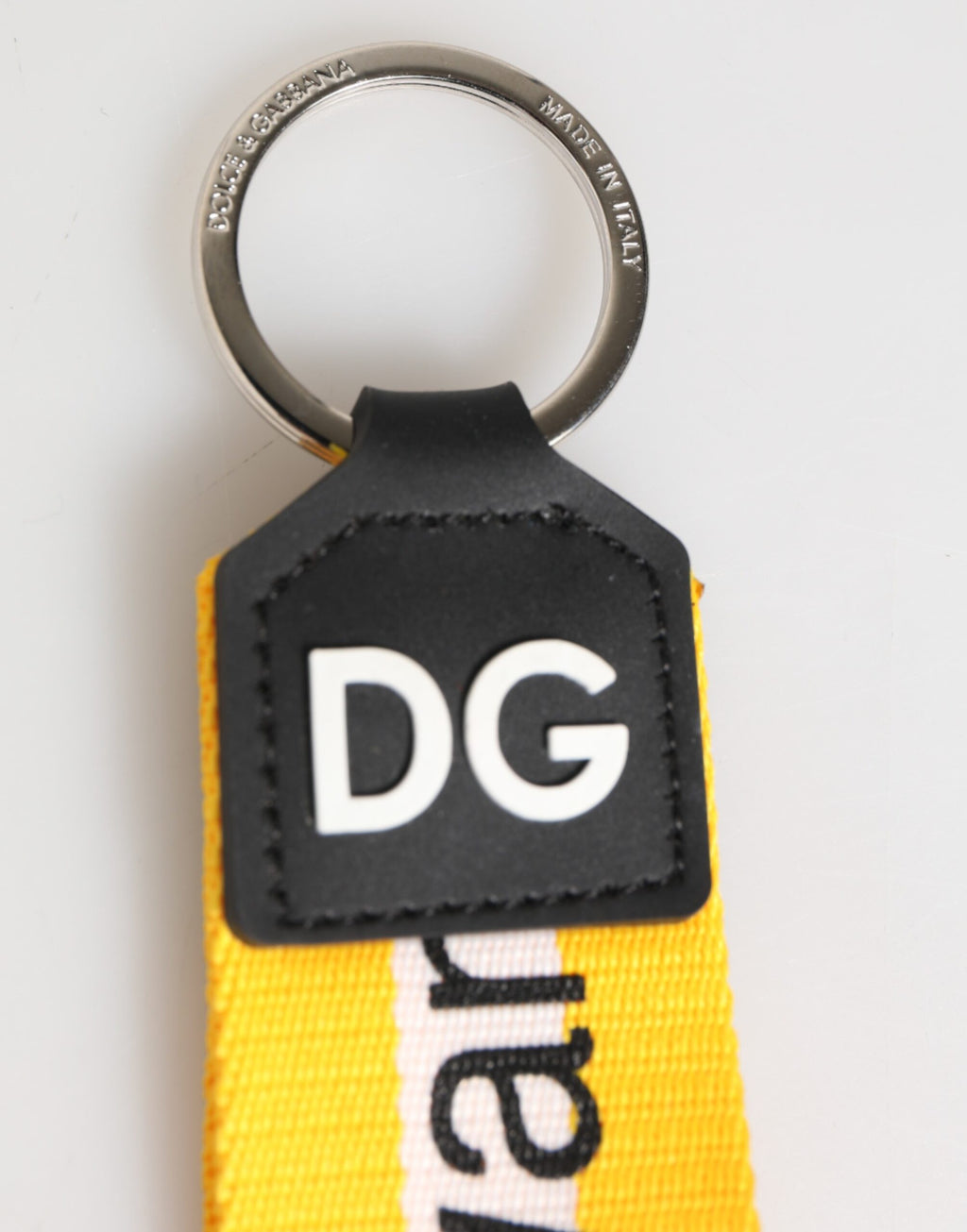 Dolce & Gabbana Yellow Keychains for Men side view