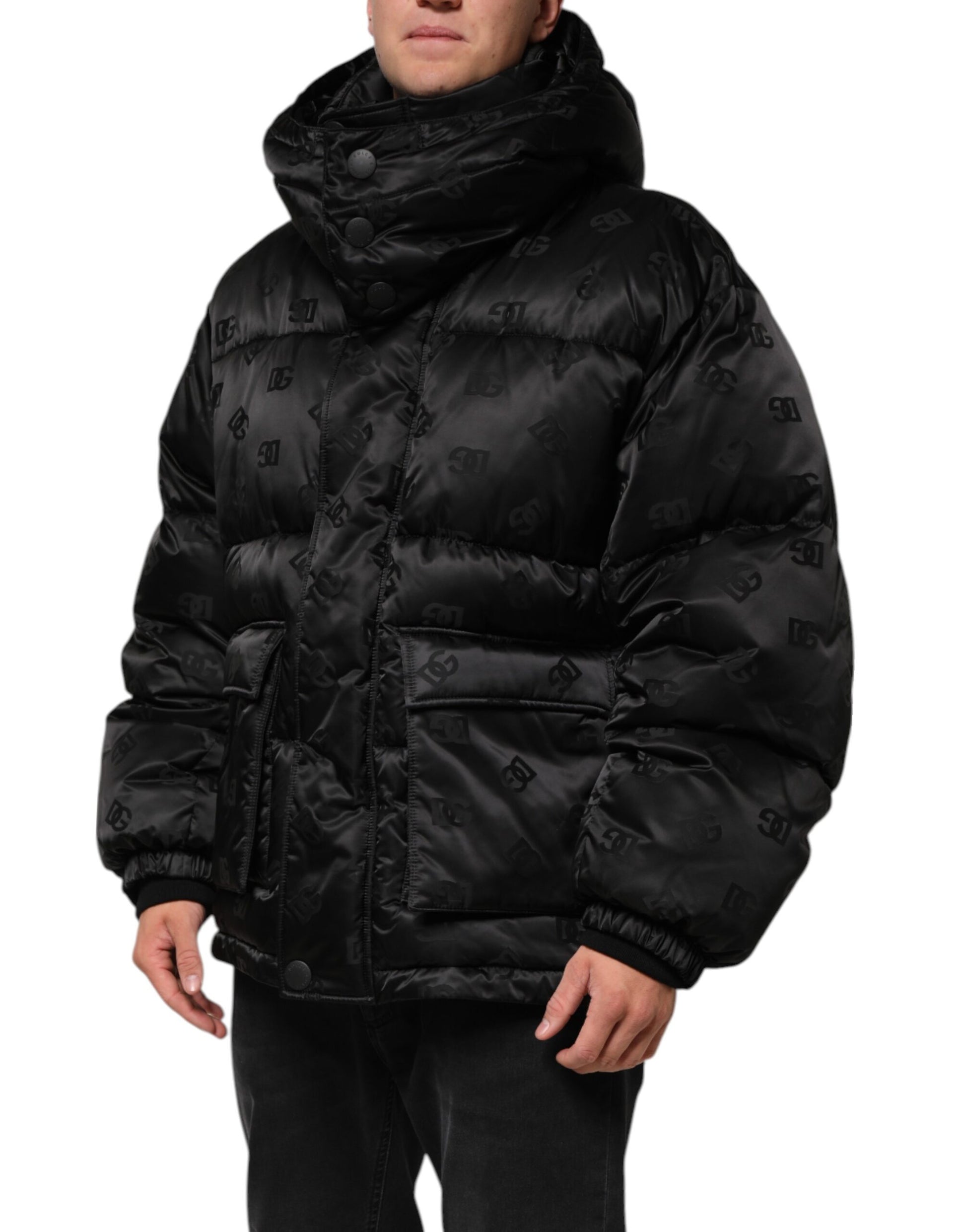 Dolce & Gabbana Black Hoodie for Men detail view