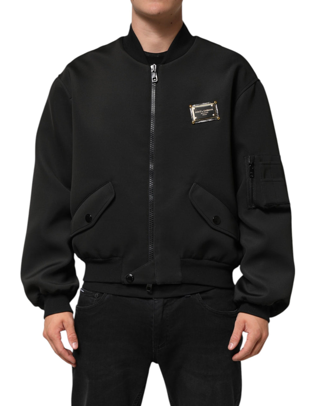 Dolce & Gabbana Black Bomber for Men
