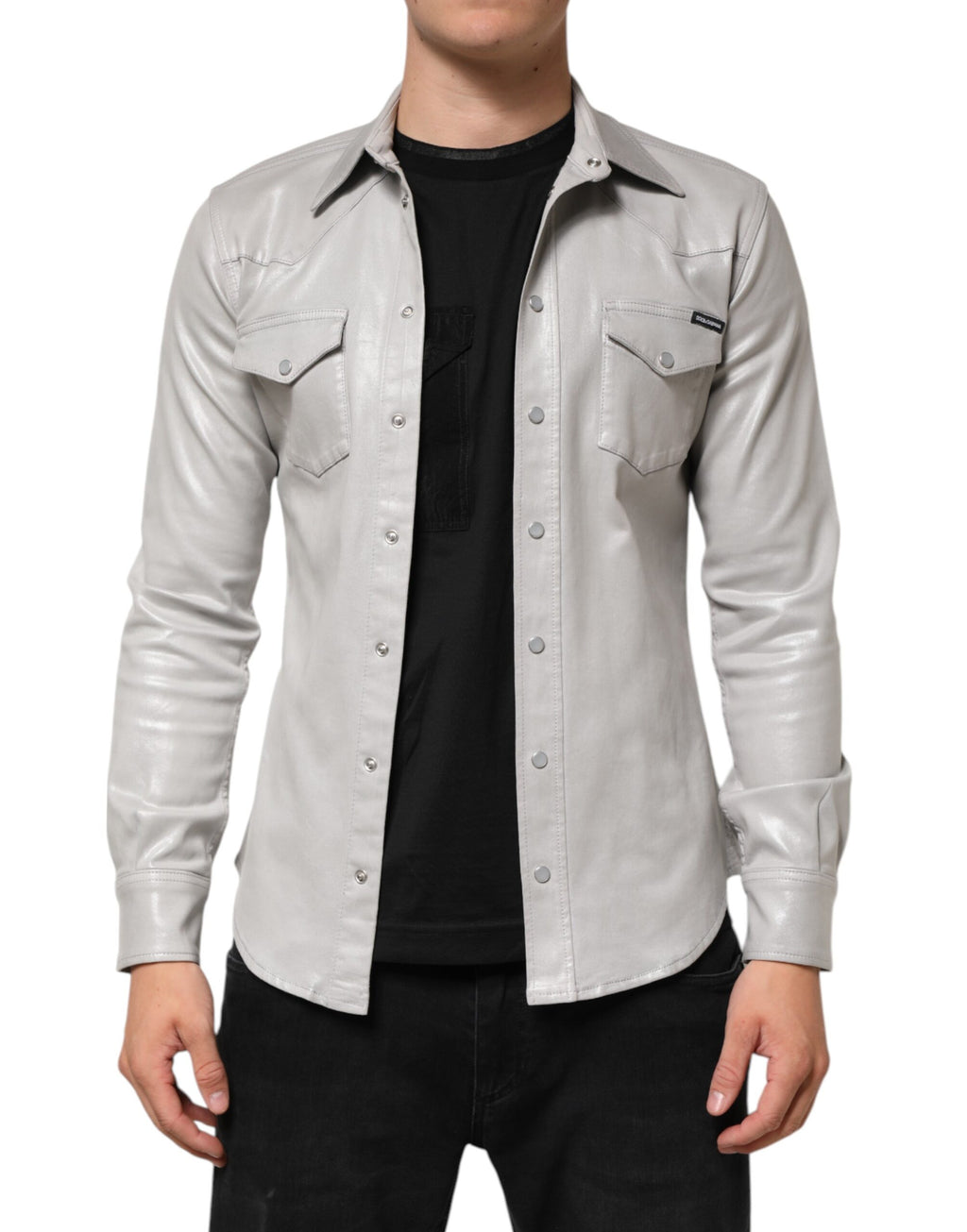 Dolce & Gabbana Grey Dress Shirt for Men alternate view