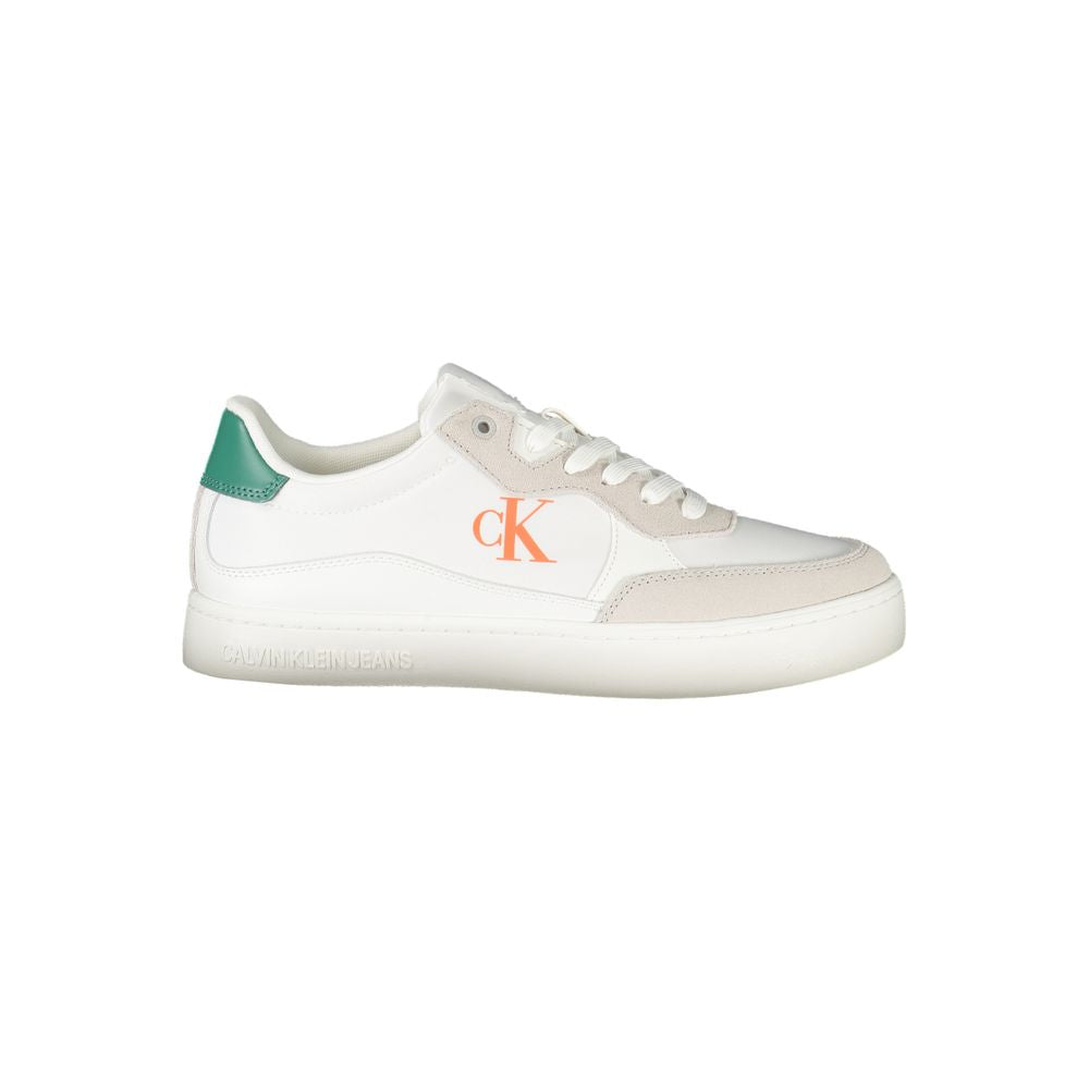 Baskets basses Calvin Klein en polyuréthane blanc pour homme
