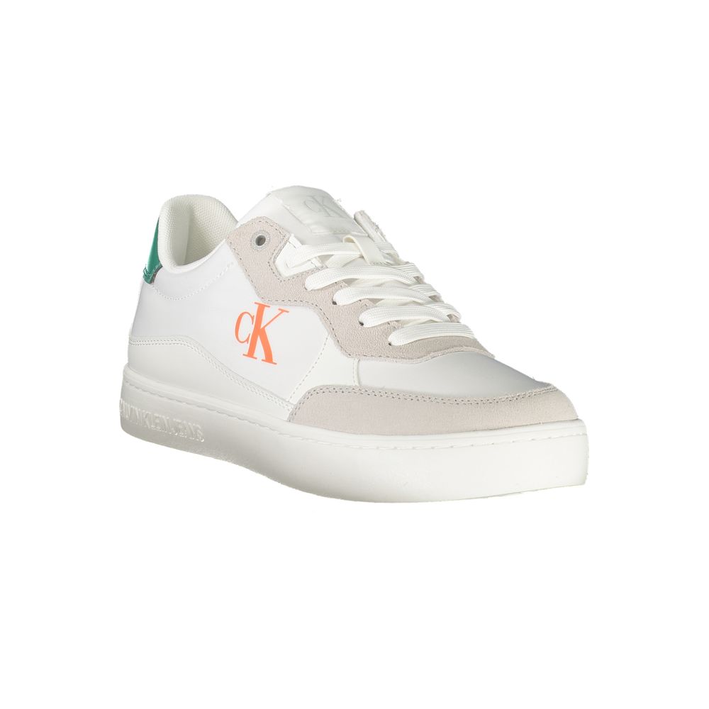 Baskets basses Calvin Klein en polyuréthane blanc pour homme