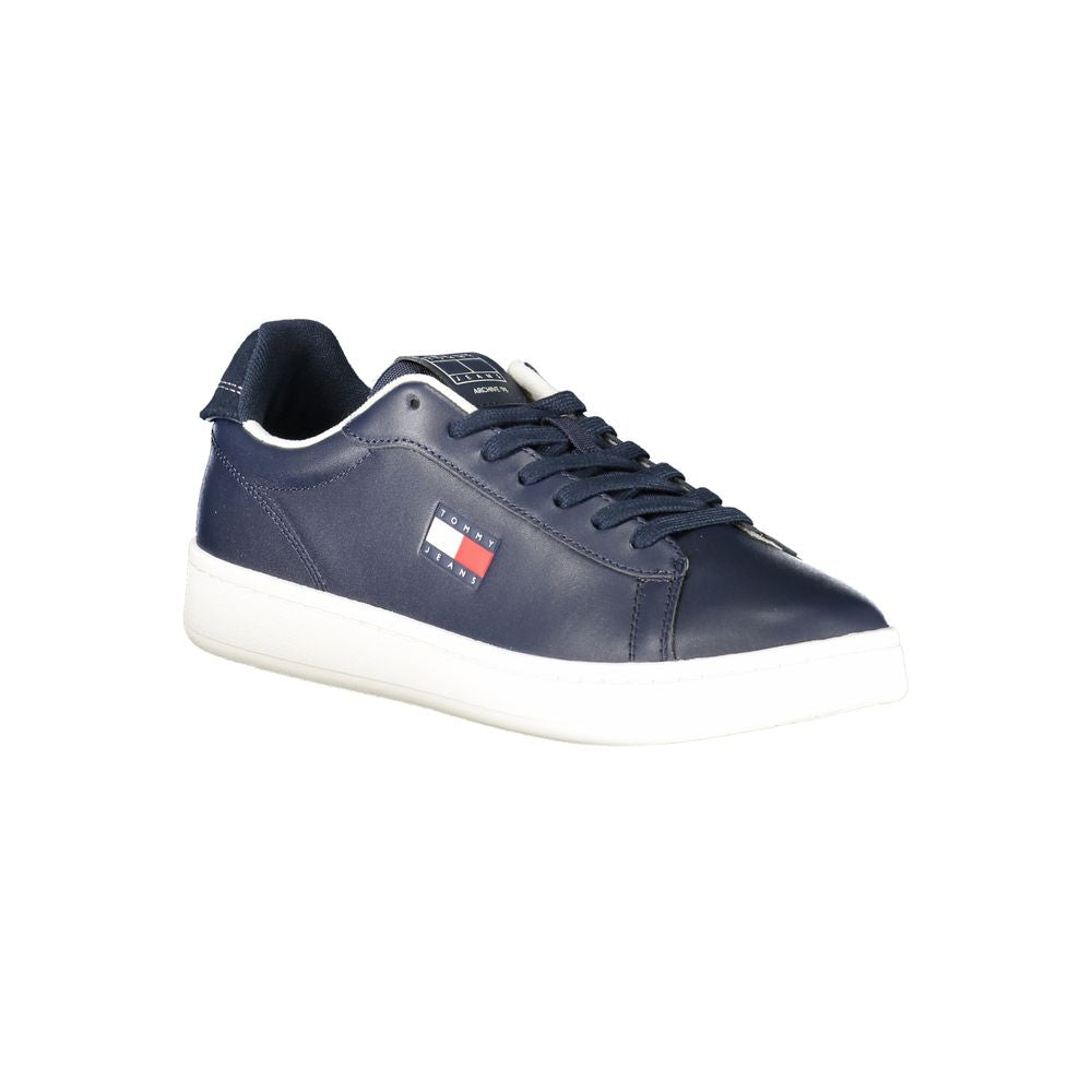 Baskets homme en polyuréthane bleu Tommy Hilfiger