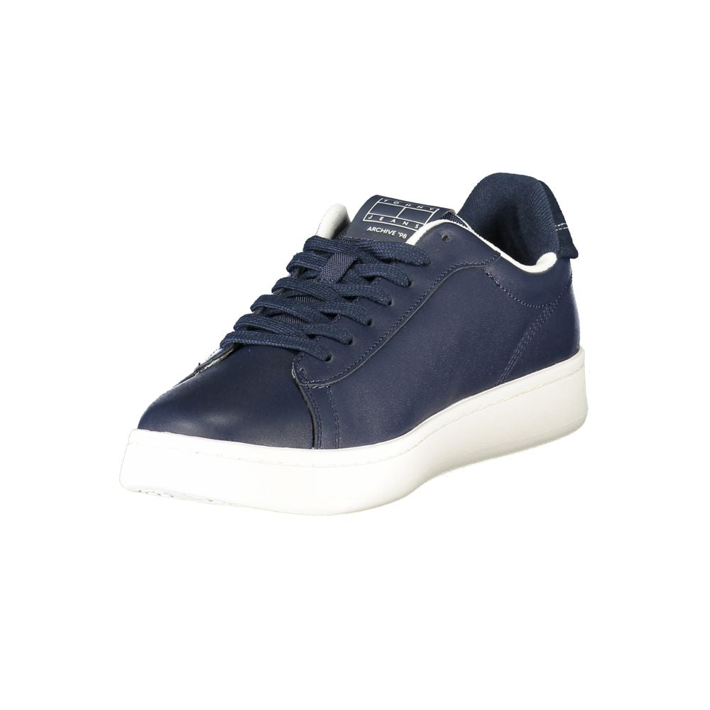 Baskets homme en polyuréthane bleu Tommy Hilfiger