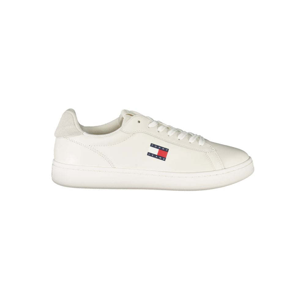 Baskets pour hommes Tommy Hilfiger en polyuréthane blanc