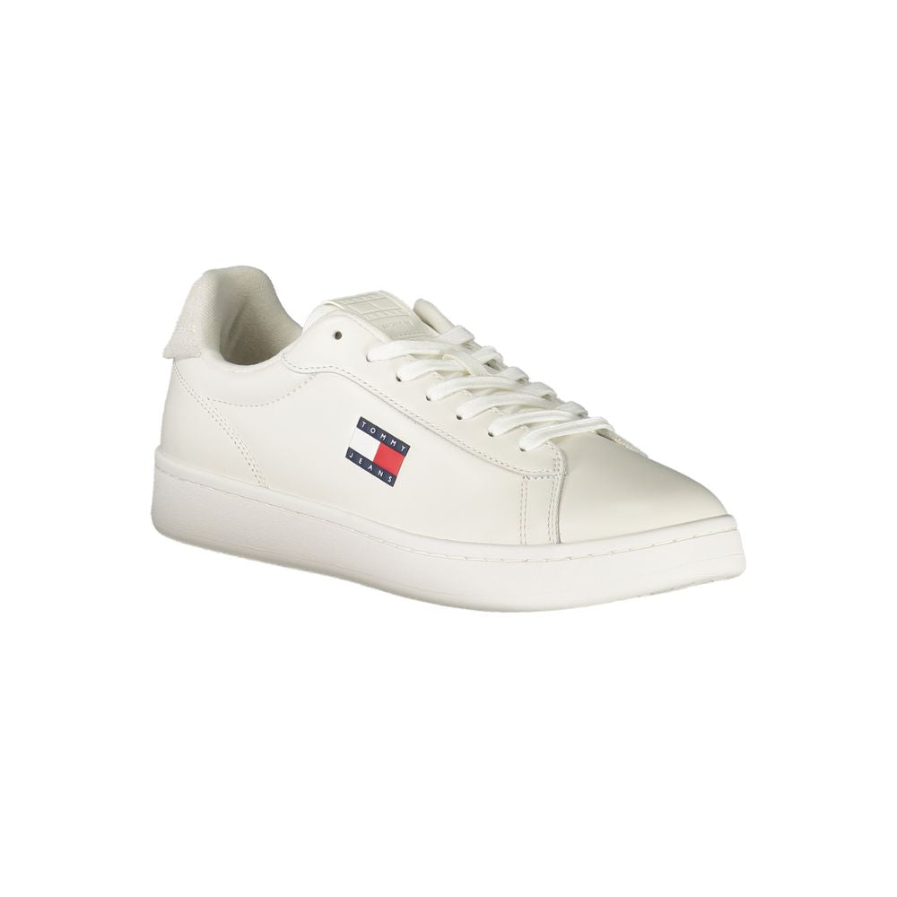 Baskets pour hommes Tommy Hilfiger en polyuréthane blanc