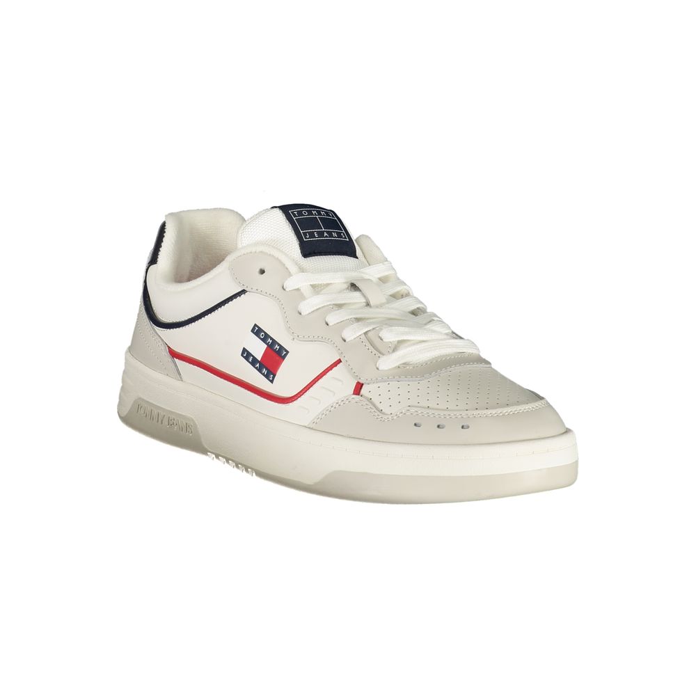 Tommy Hilfiger Baskets homme en polyuréthane blanc