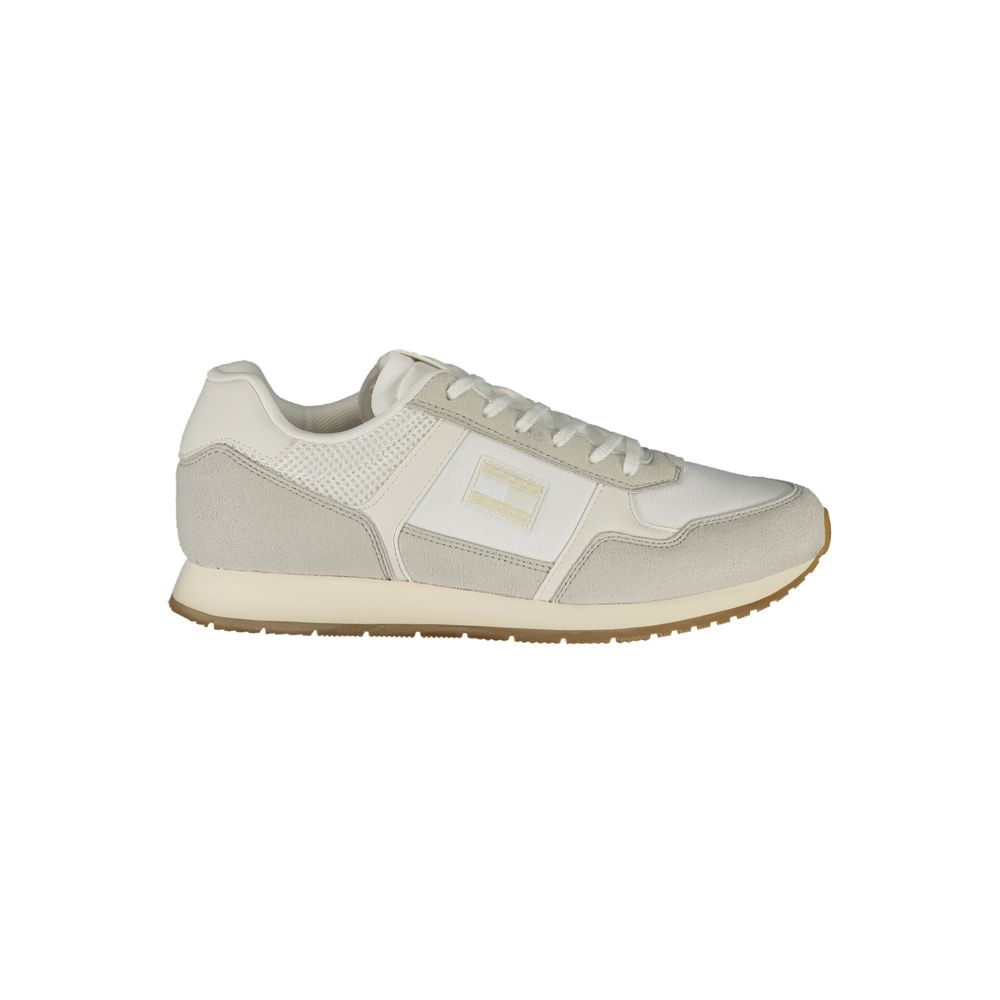 Baskets pour hommes Tommy Hilfiger en polyuréthane blanc