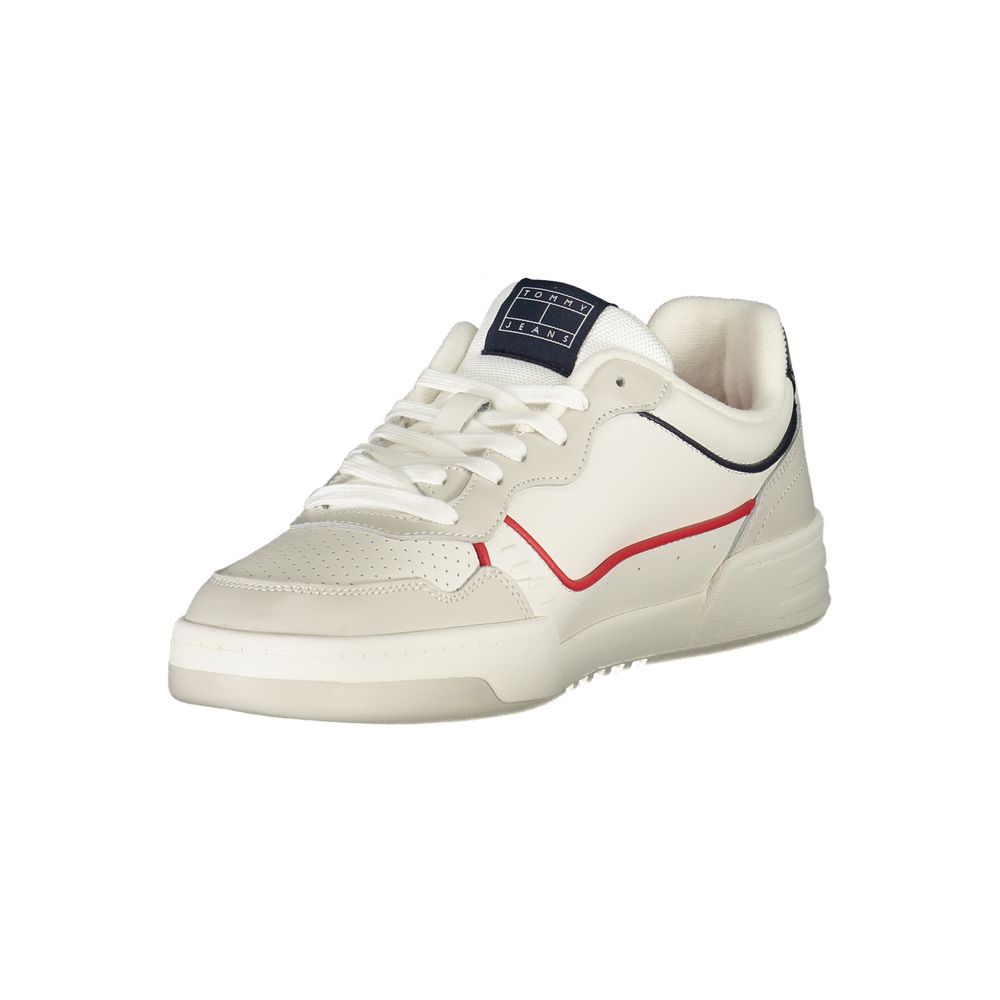 Tommy Hilfiger Baskets homme en polyuréthane blanc
