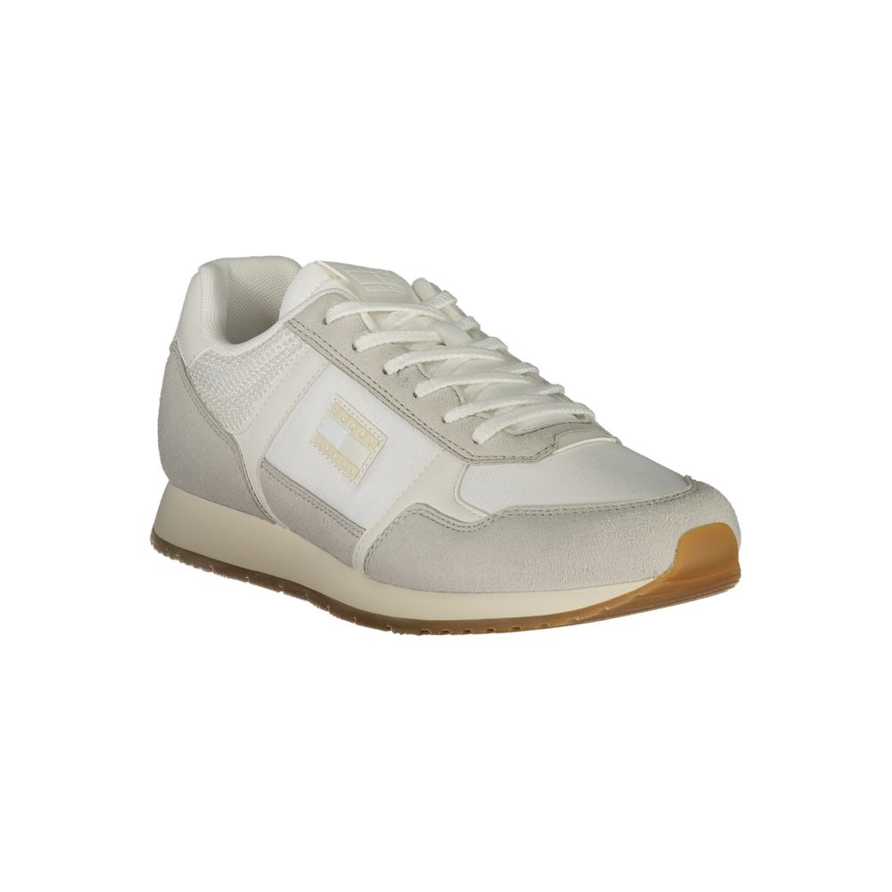 Baskets pour hommes Tommy Hilfiger en polyuréthane blanc