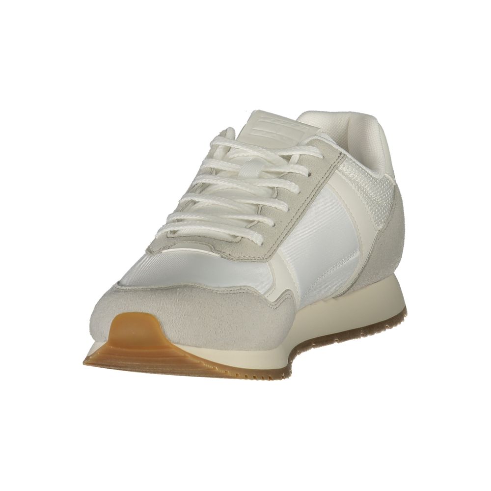 Baskets pour hommes Tommy Hilfiger en polyuréthane blanc