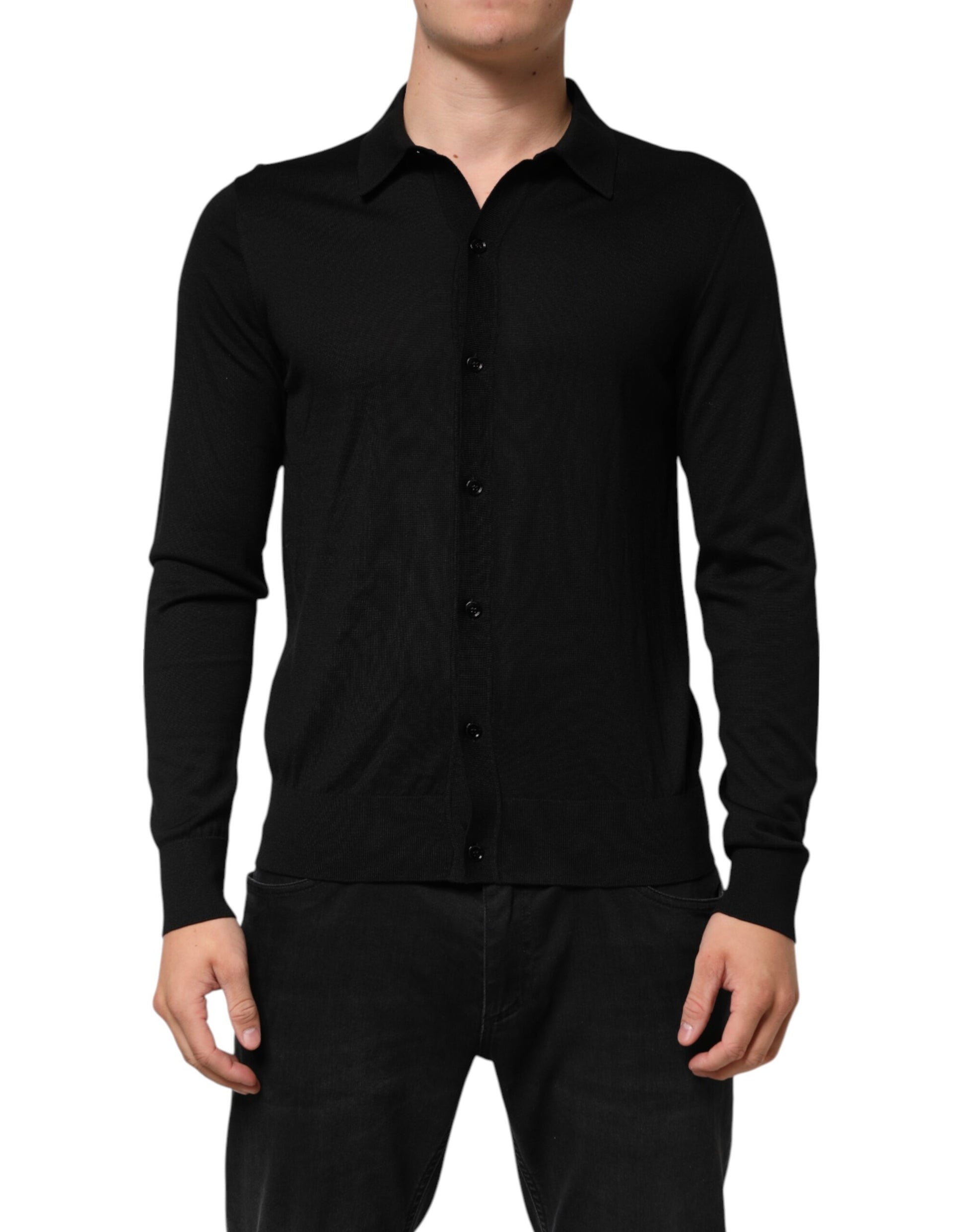 Dolce & Gabbana Black Long Sleeve T-Shirt for Men
