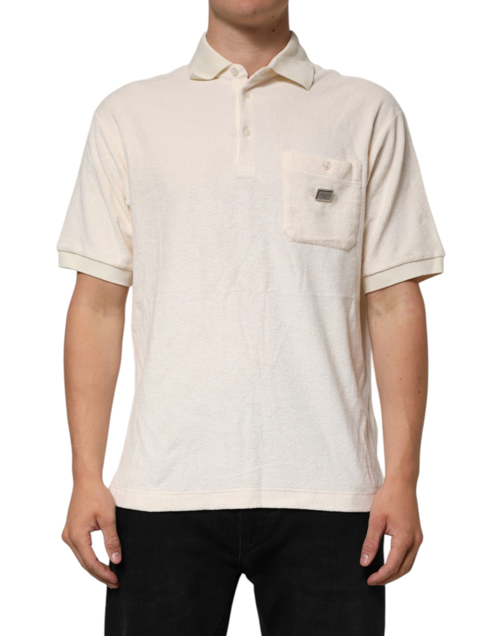 Dolce & Gabbana White Polo Shirt for Men