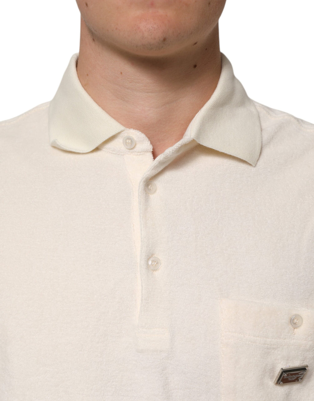 Dolce & Gabbana White Polo Shirt for Men additional view