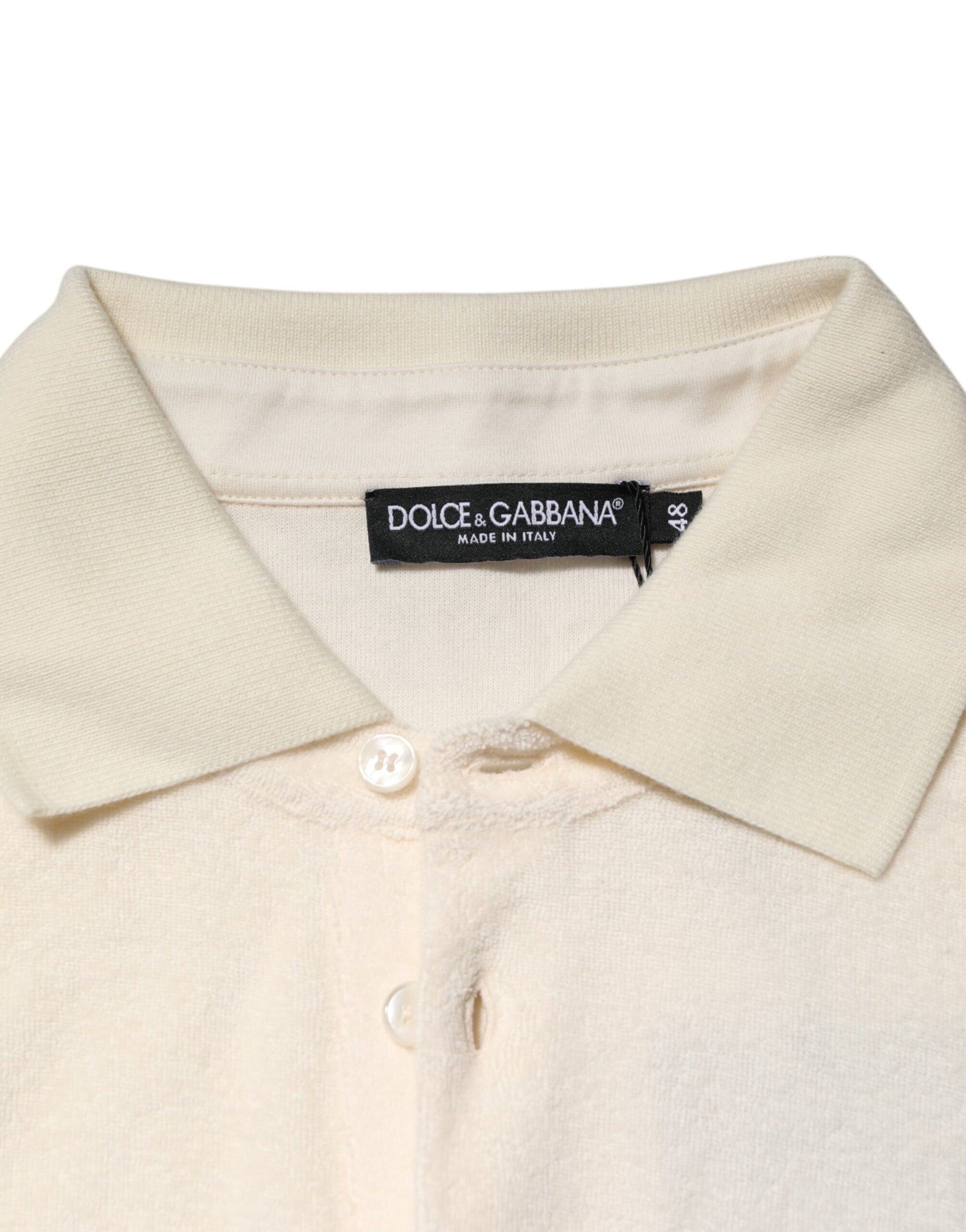 Dolce & Gabbana White Polo Shirt for Men additional view
