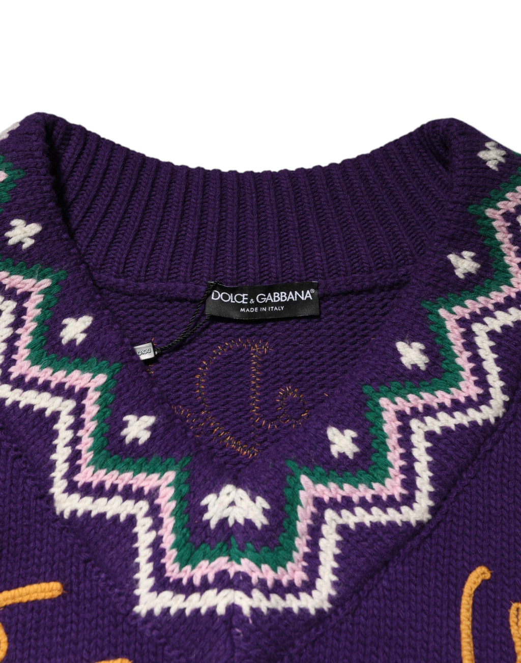 Dolce & Gabbana Purple Long Sleeve T-Shirt for Men additional view