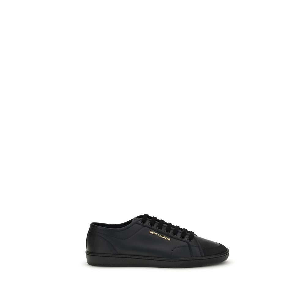 Baskets Saint Laurent en cuir de veau noir Bos Taurus