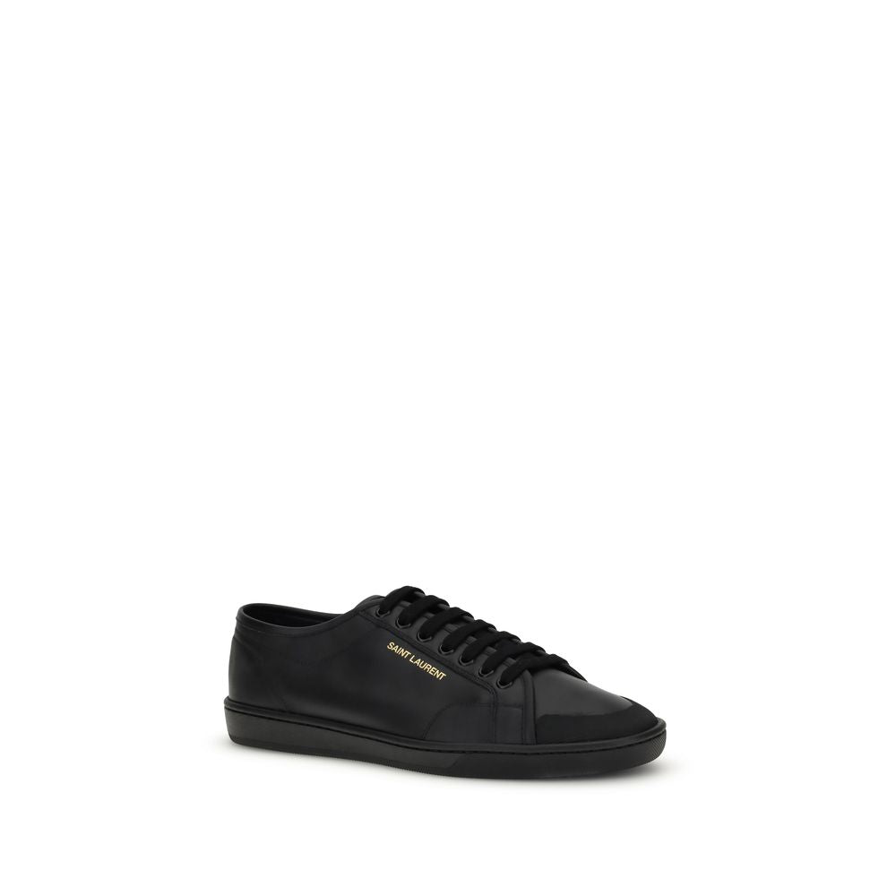 Baskets Saint Laurent en cuir de veau noir Bos Taurus