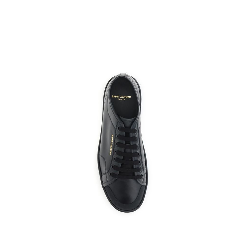Baskets Saint Laurent en cuir de veau noir Bos Taurus