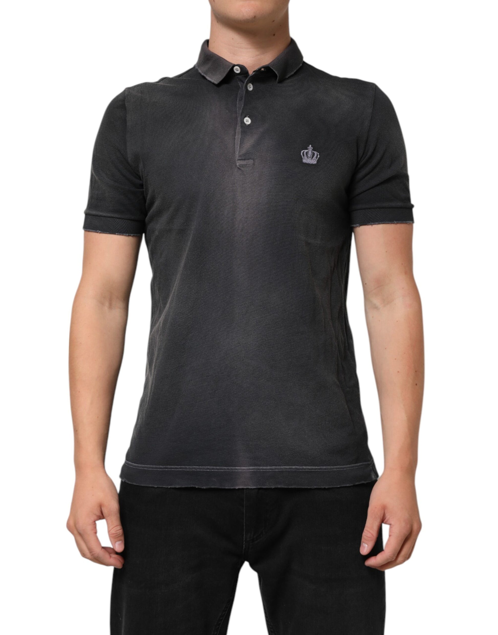 Dolce & Gabbana Grey Polo Shirt for Men alternate view