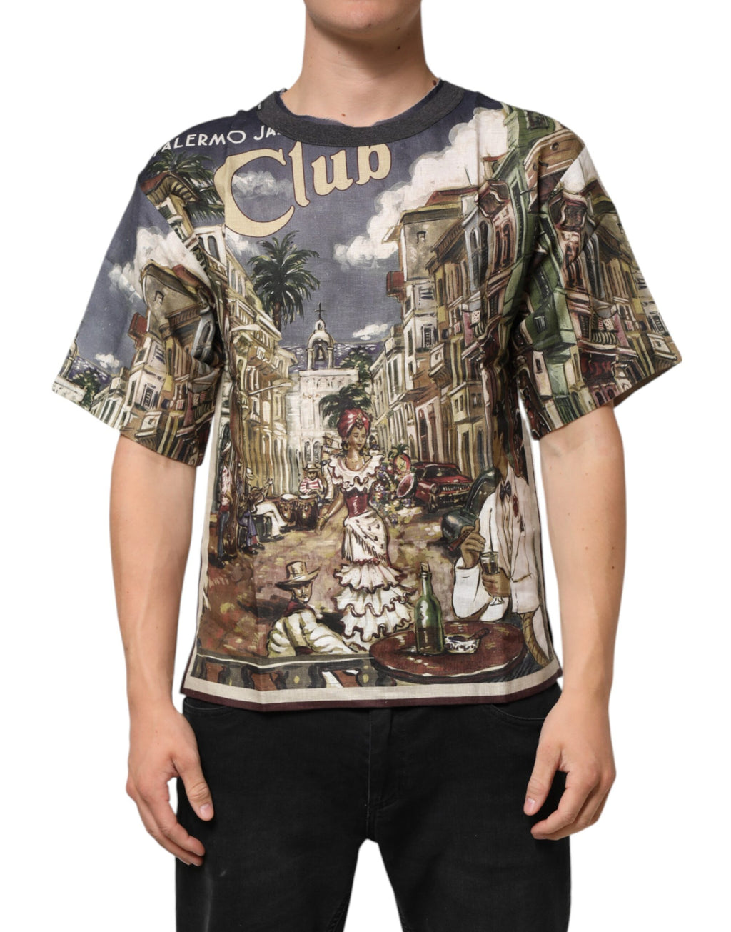 Dolce & Gabbana Multicolor Short-Sleeve Shirt for Men alternate view