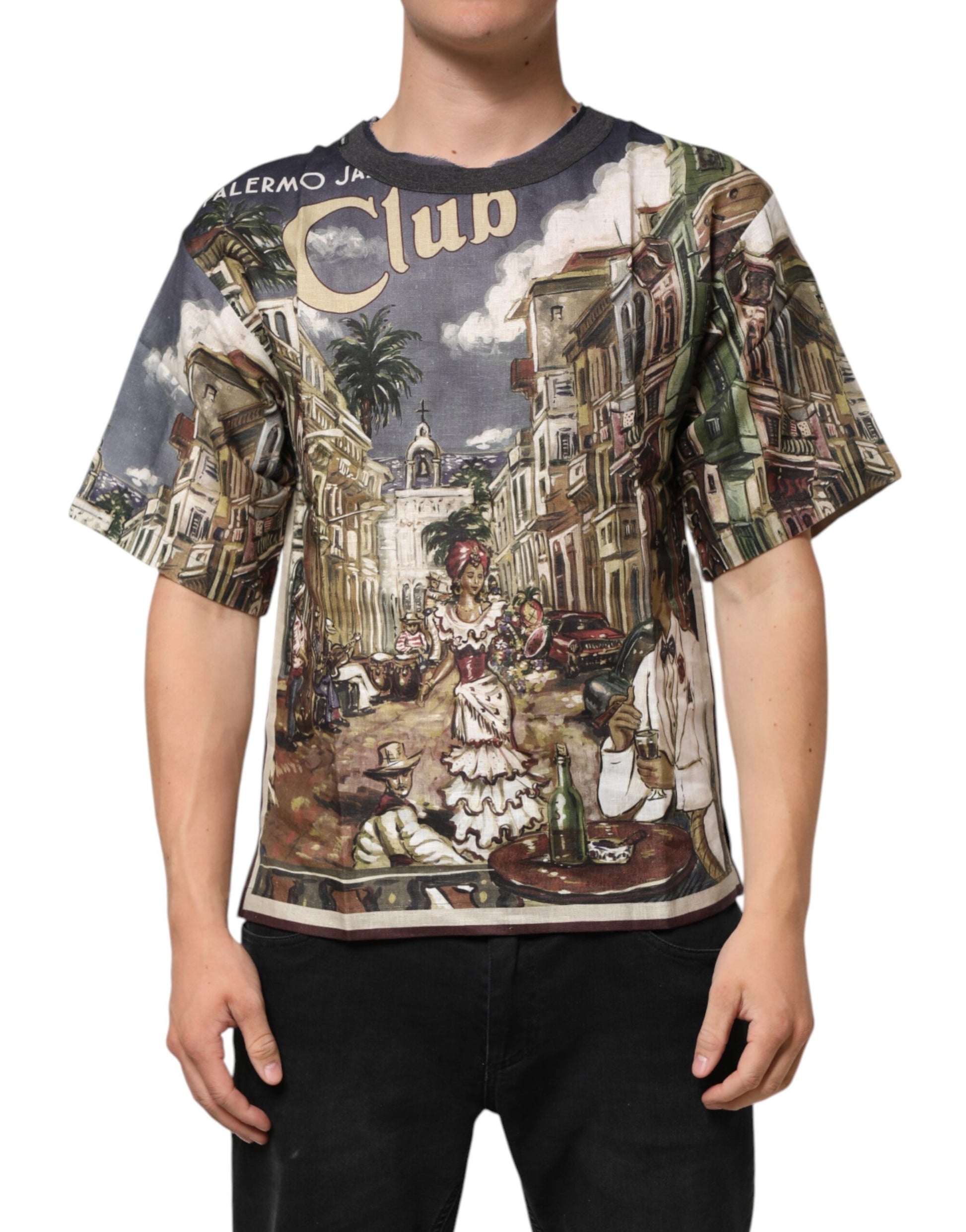 Dolce & Gabbana Multicolor Short-Sleeve Shirt for Men alternate view