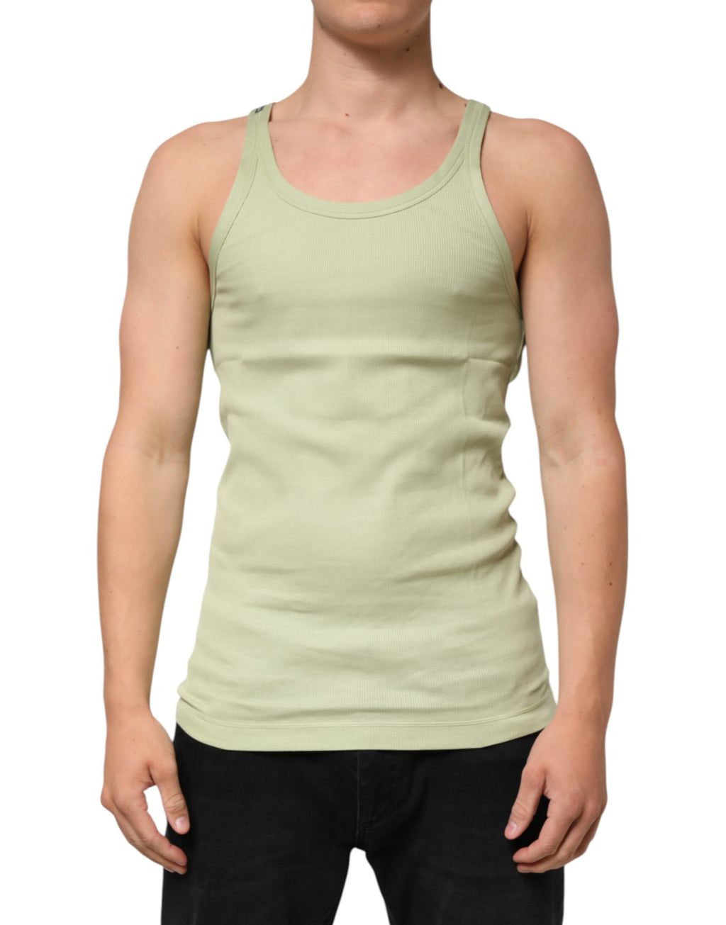 Débardeur Dolce & Gabbana Vert Clair Sans Manches Homme T-shirt