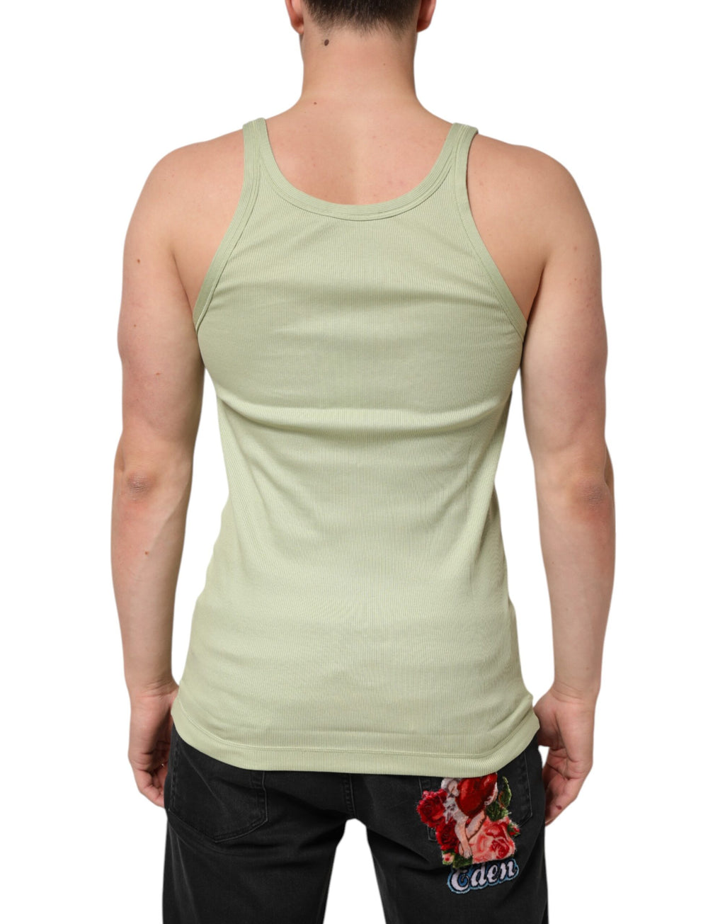 Débardeur Dolce & Gabbana Vert Clair Sans Manches Homme T-shirt