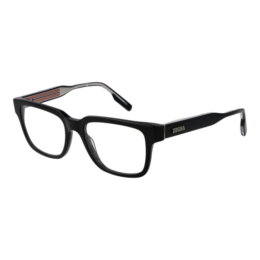 Ermenegildo Zegna Black Glasses Frames for Men