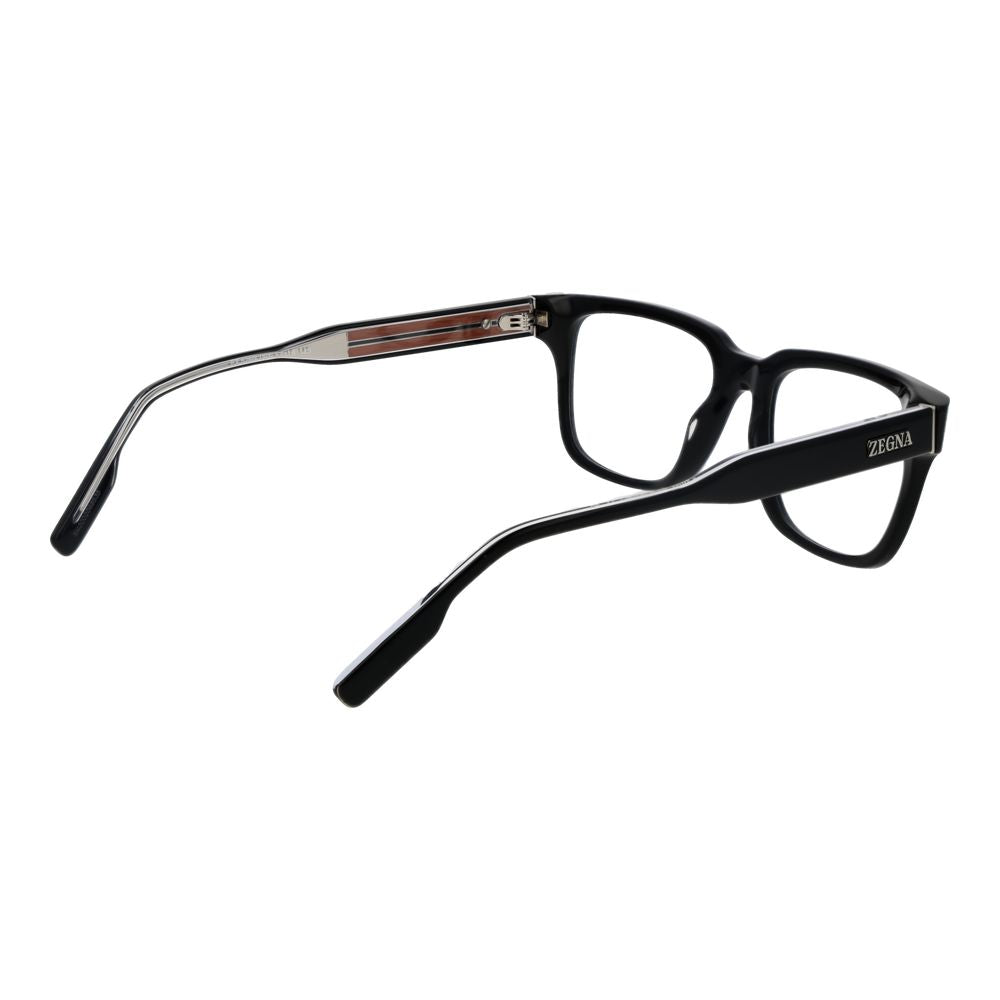 Ermenegildo Zegna Black Glasses Frames for Men detail view