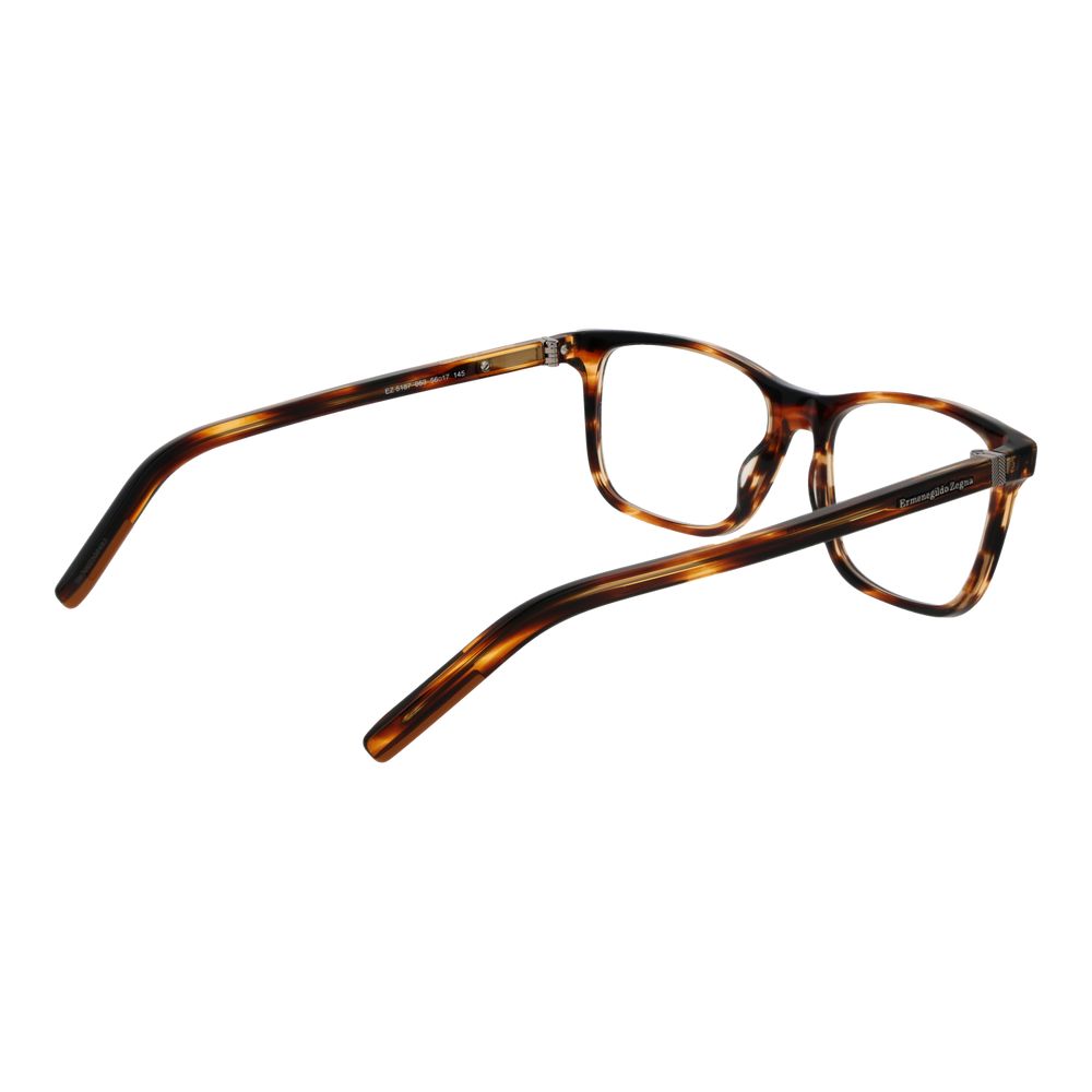 Ermenegildo Zegna Brown Glasses Frames for Men detail view