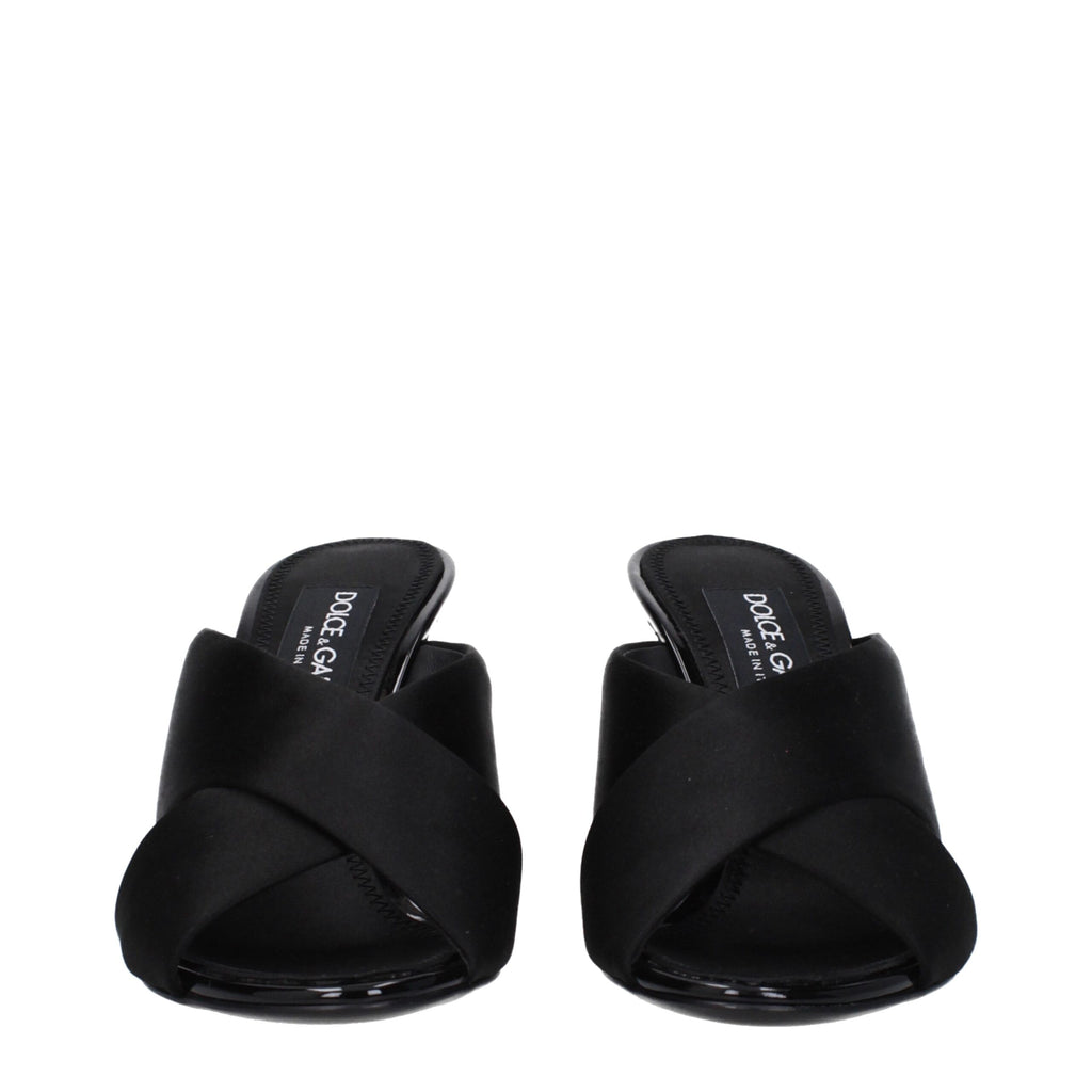 Dolce & Gabbana Black Stiletto Heels for Women detail view
