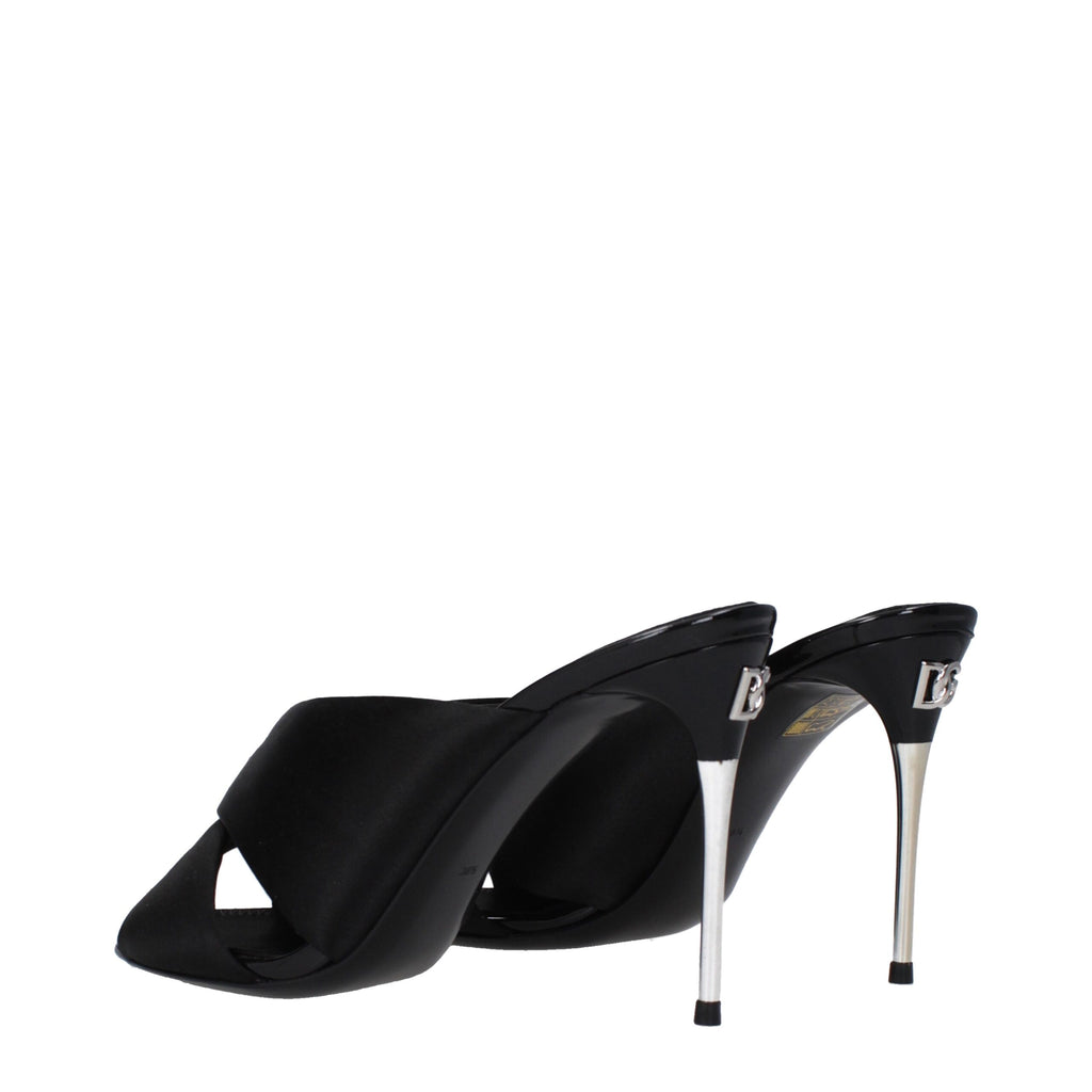 Dolce & Gabbana Black Stiletto Heels for Women side view