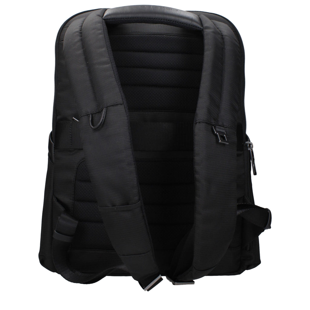 Piquadro Black Nylon Backpack