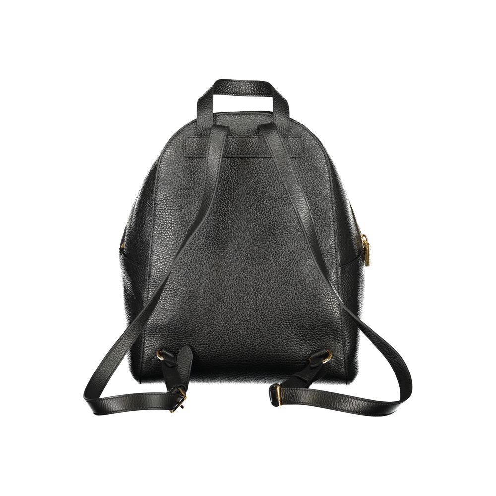 Coccinelle Black Leather Women Backpack