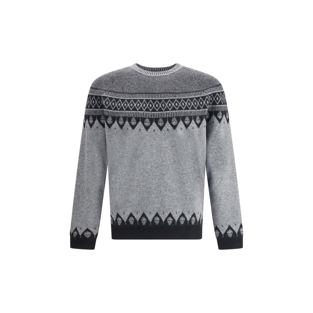 Alexander McQueen Jacquard pattern with skulls Sweater
