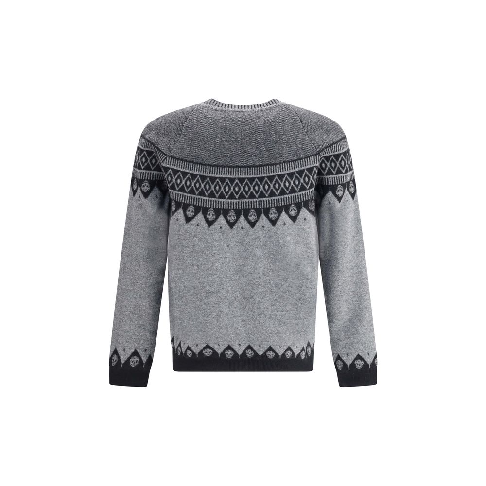 Alexander McQueen Jacquard pattern with skulls Sweater