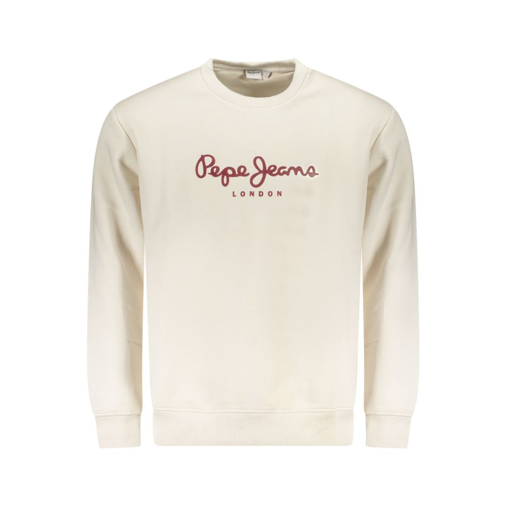Sweat-shirt homme en coton blanc Pepe Jeans