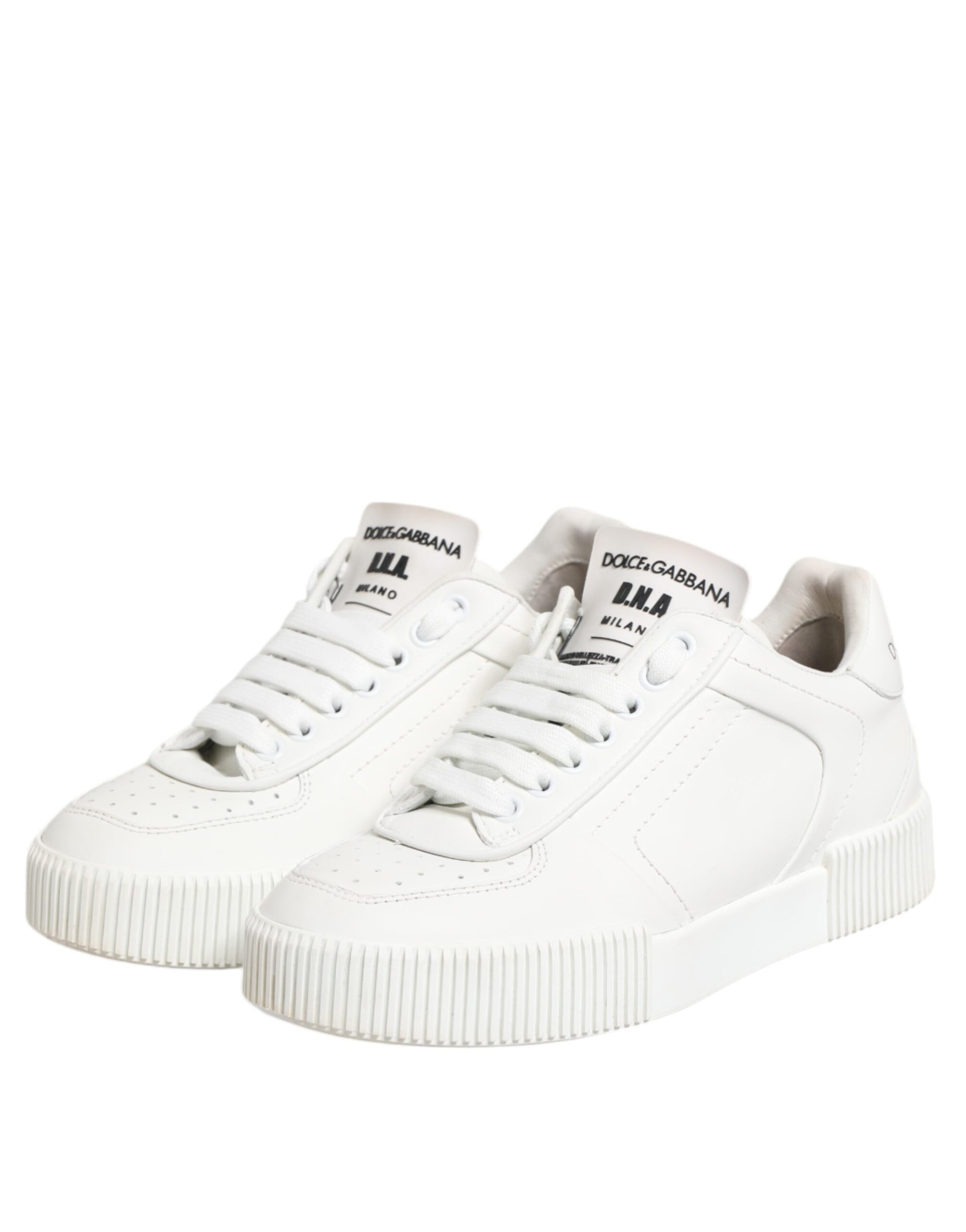 Dolce & Gabbana White Athletic Sneakers for Women side view